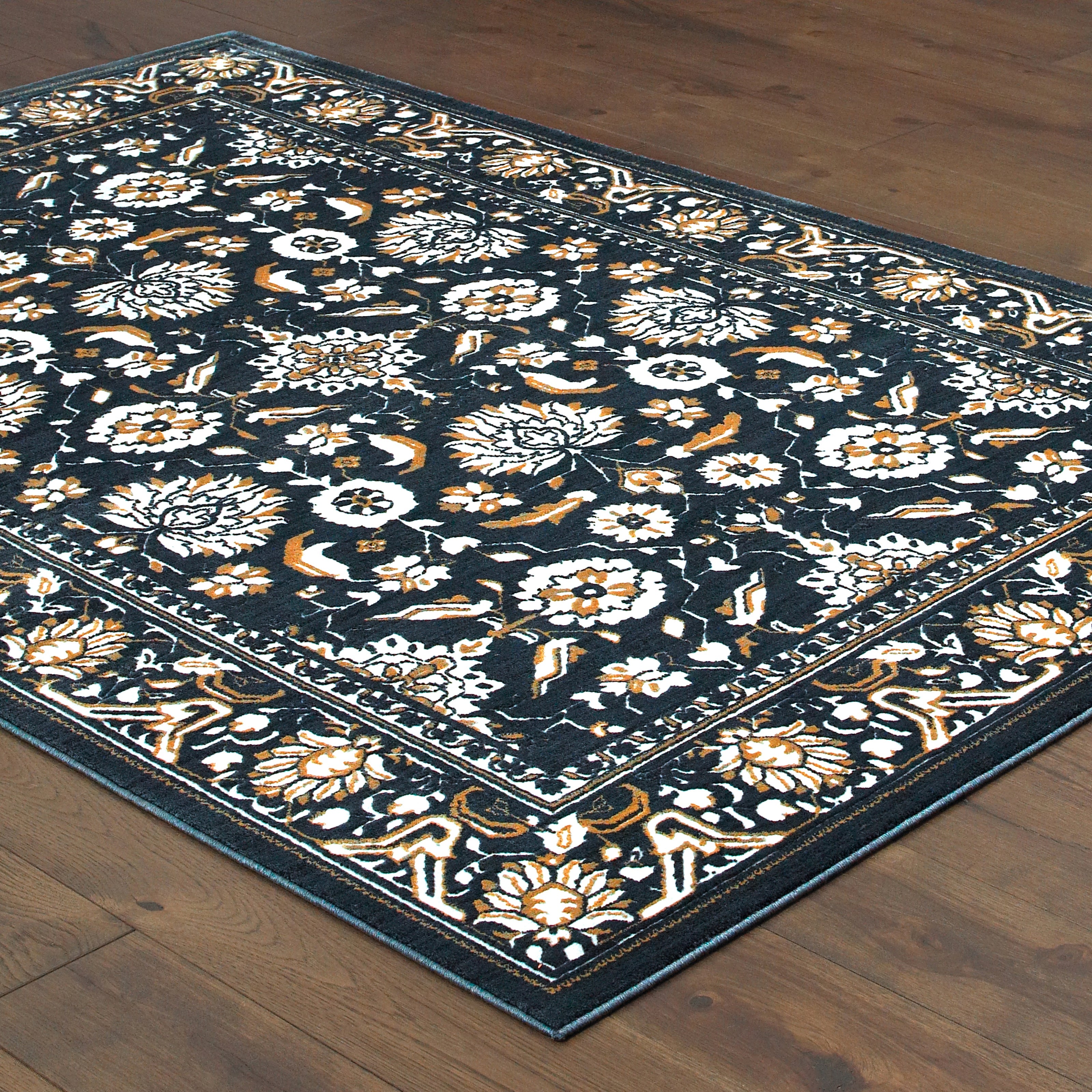Oriental Weavers Bowen 534L Navy/Gold Area Rug