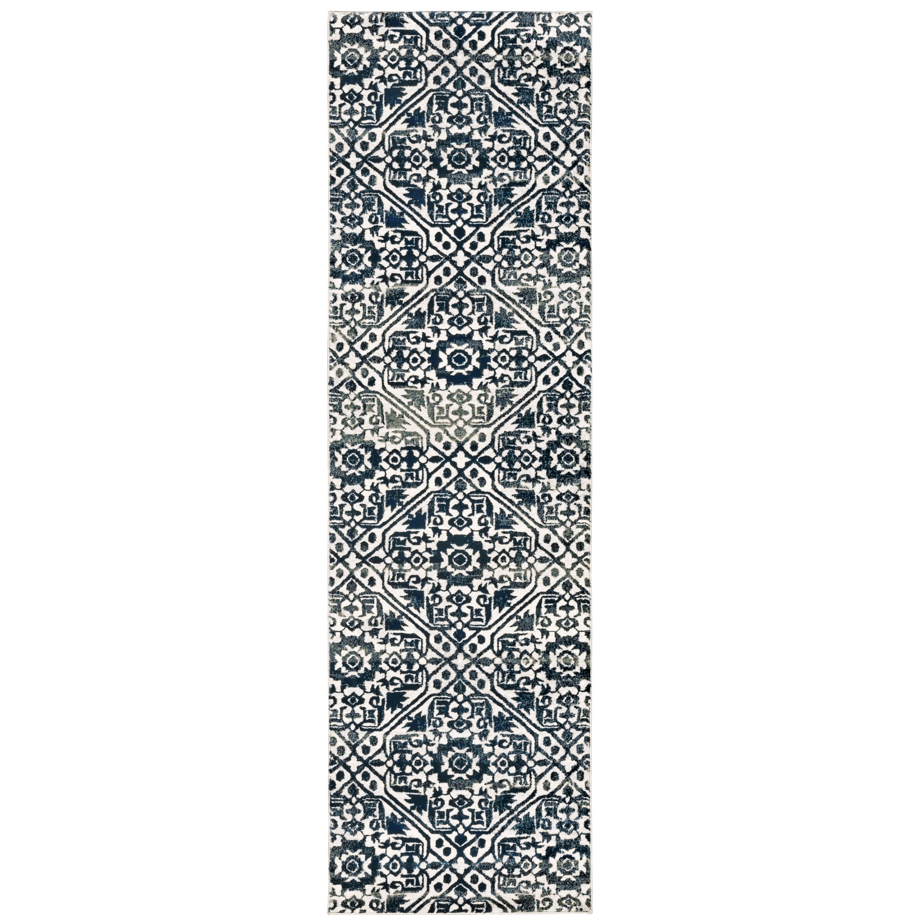 Oriental Weavers Bowen 5506E Navy/Ivory Area Rug