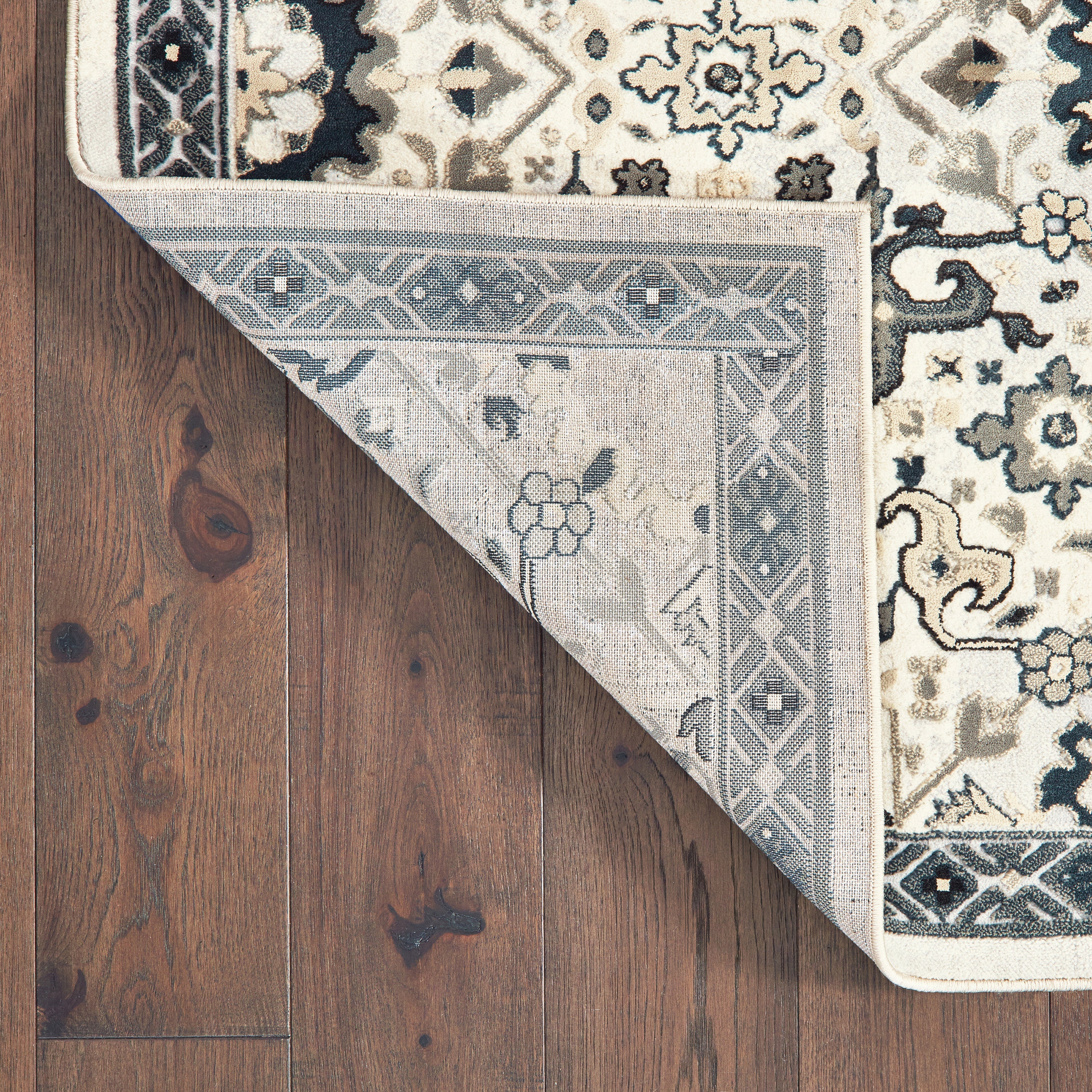 Oriental Weavers Bowen 73J Ivory/Navy Area Rug