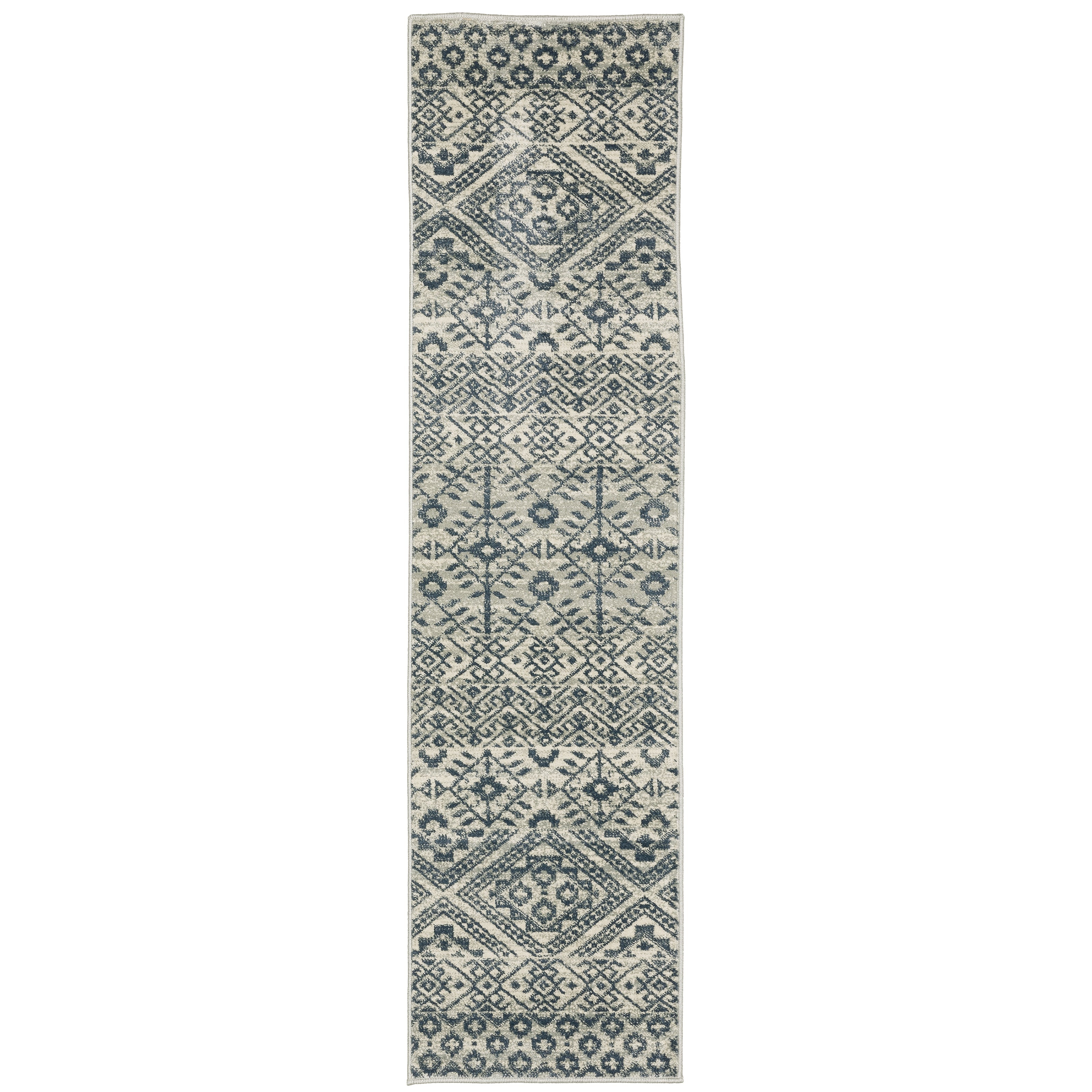 Oriental Weavers Branson BR02A Blue/Beige Area Rug
