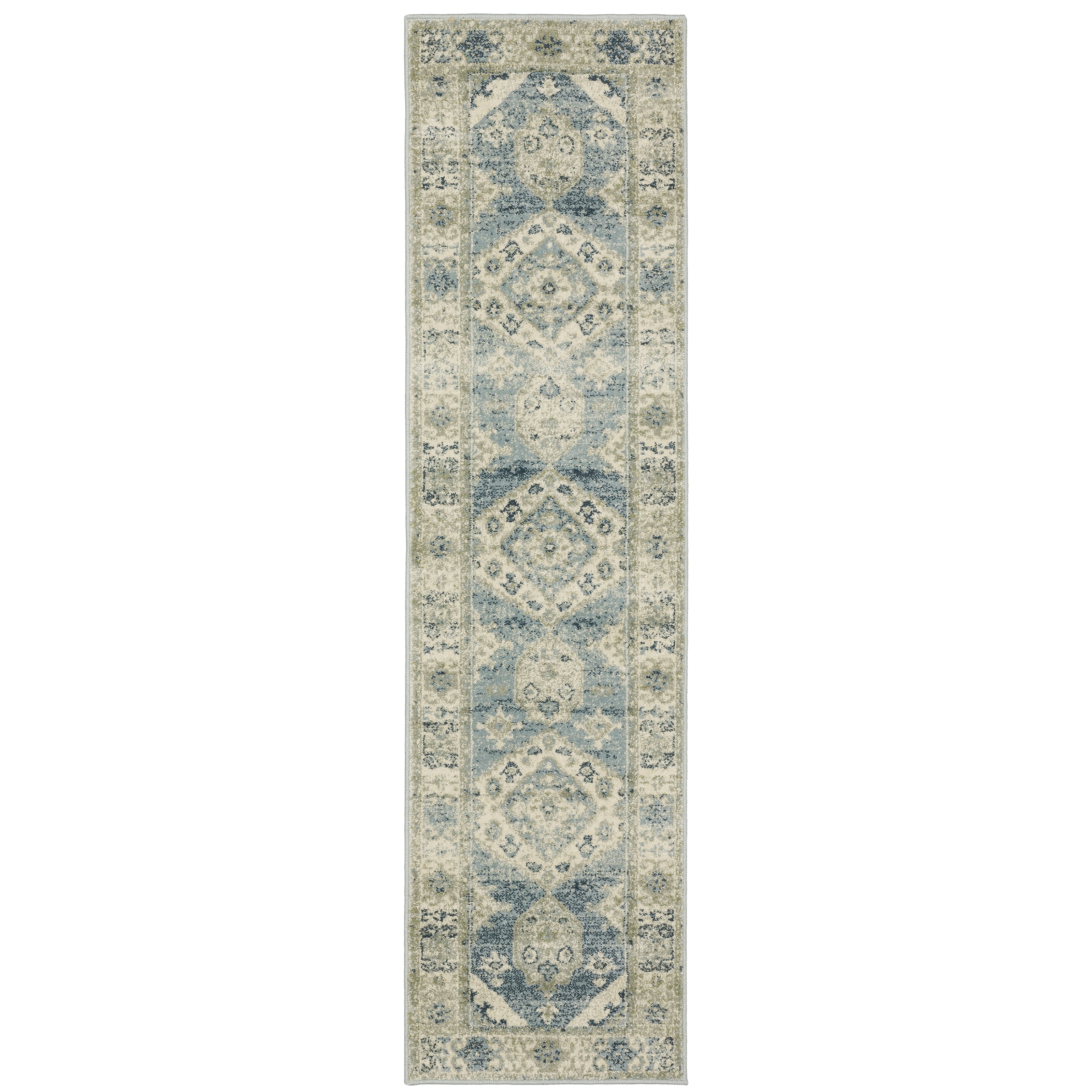 Oriental Weavers Branson BR03A Blue/Beige Area Rug