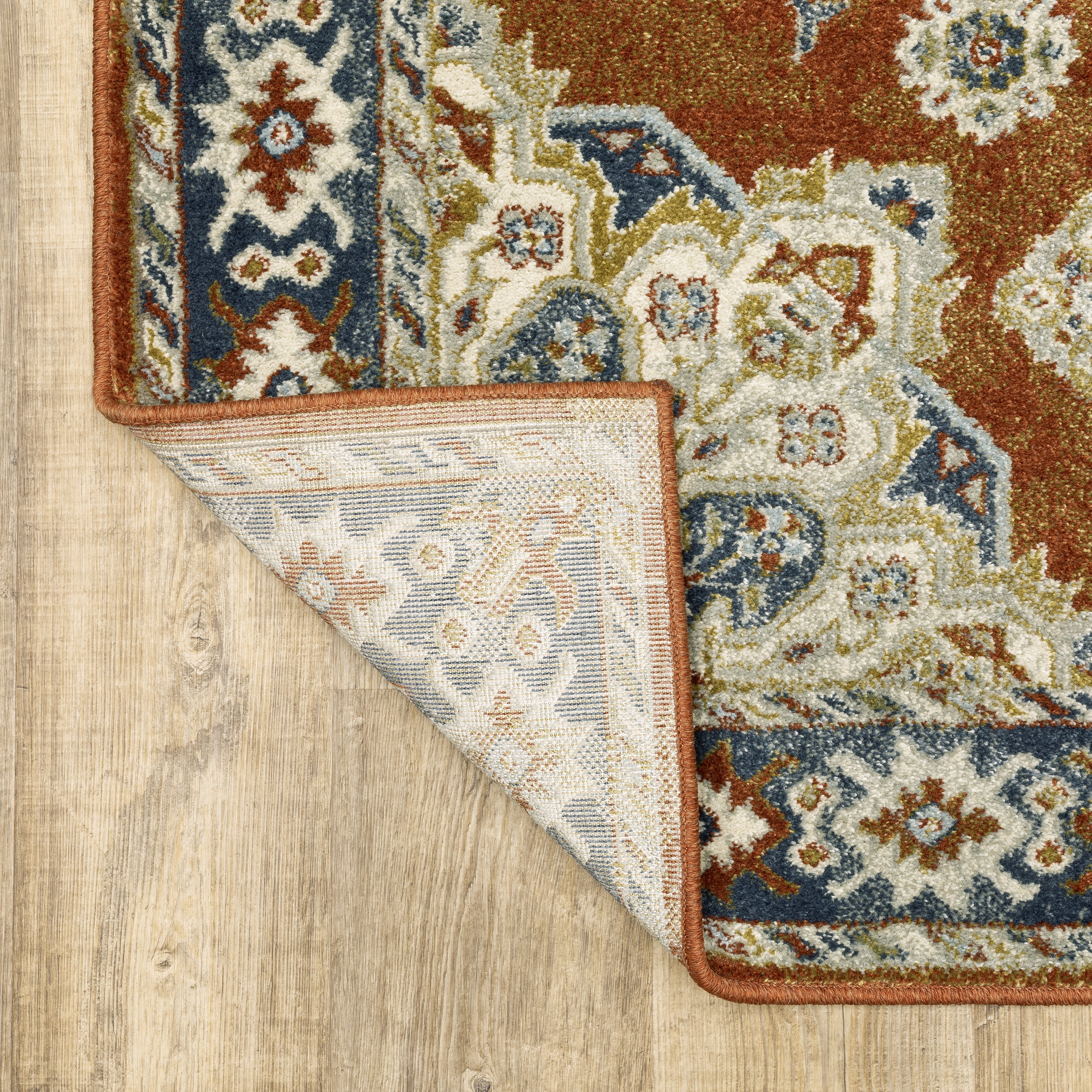 Oriental Weavers Branson BR04A Rust/Beige Area Rug
