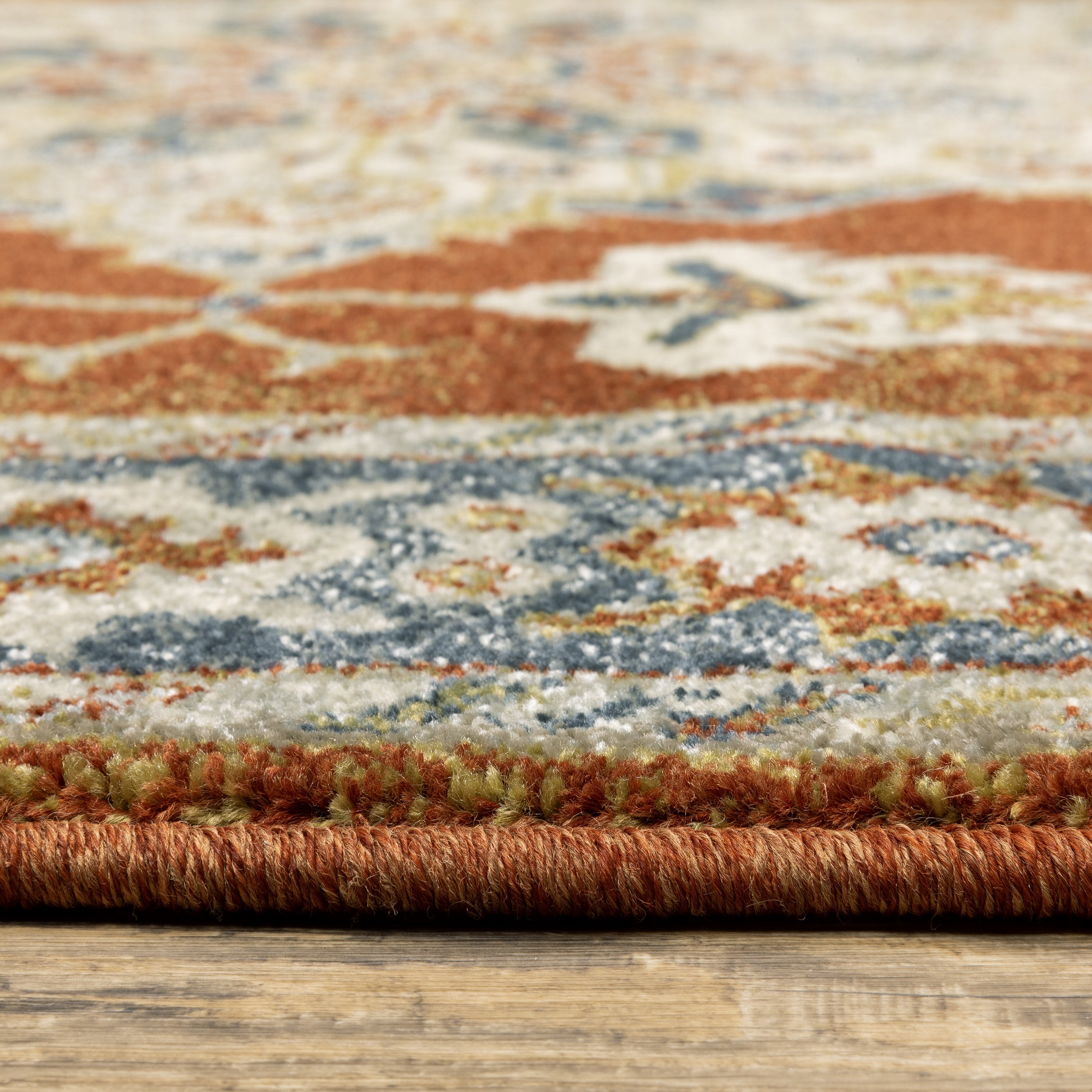 Oriental Weavers Branson BR04A Rust/Beige Area Rug