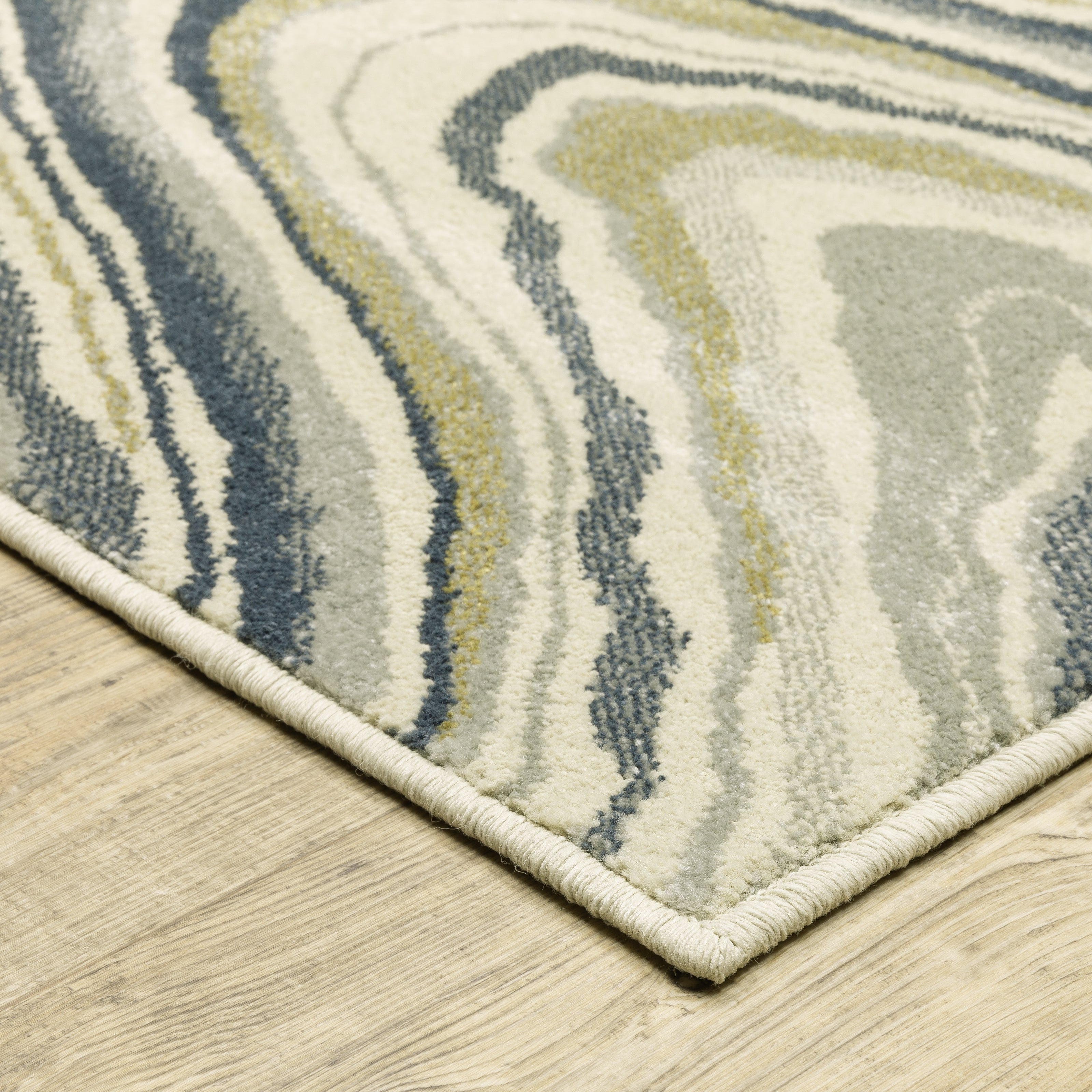 Oriental Weavers Branson BR07A Ivory/Blue Area Rug