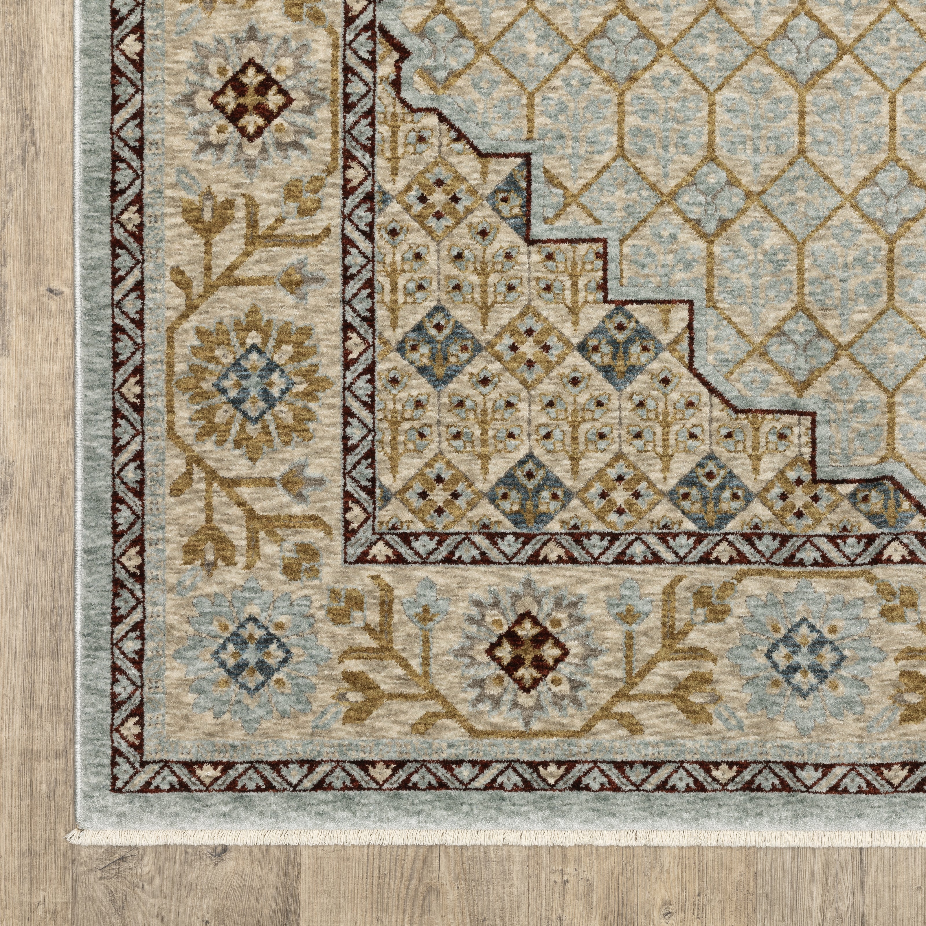 Oriental Weavers Capella CAP02 Blue/Gold Area Rug