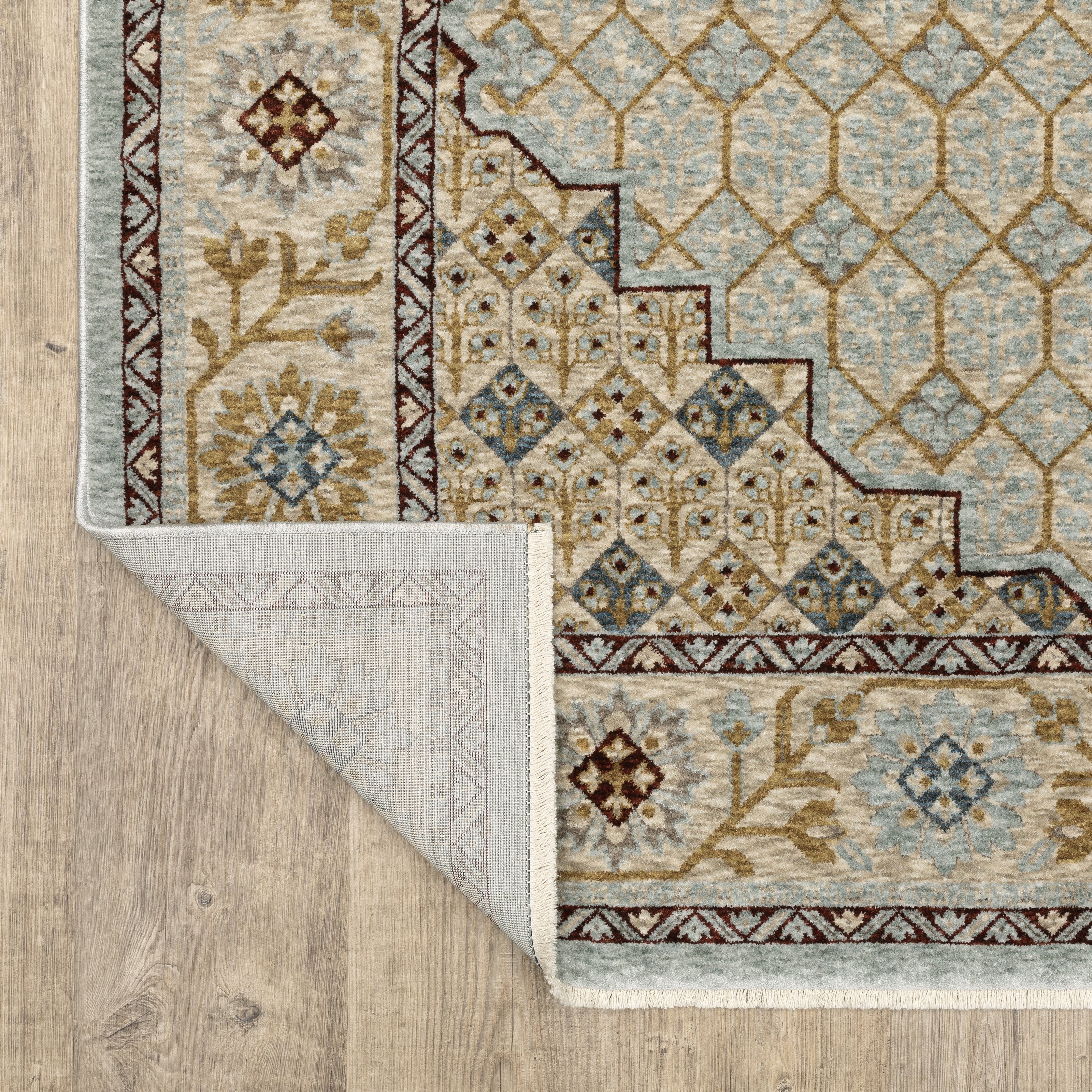 Oriental Weavers Capella CAP02 Blue/Gold Area Rug