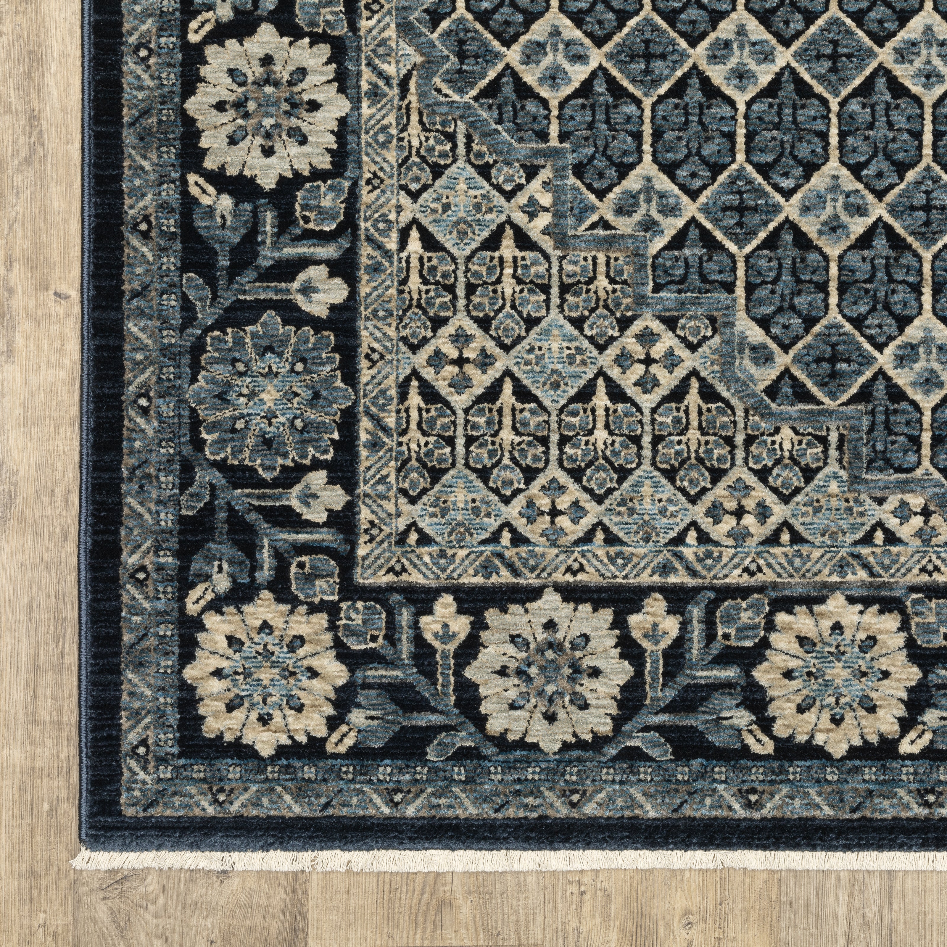 Oriental Weavers Capella CAP03 Blue/Ivory Area Rug