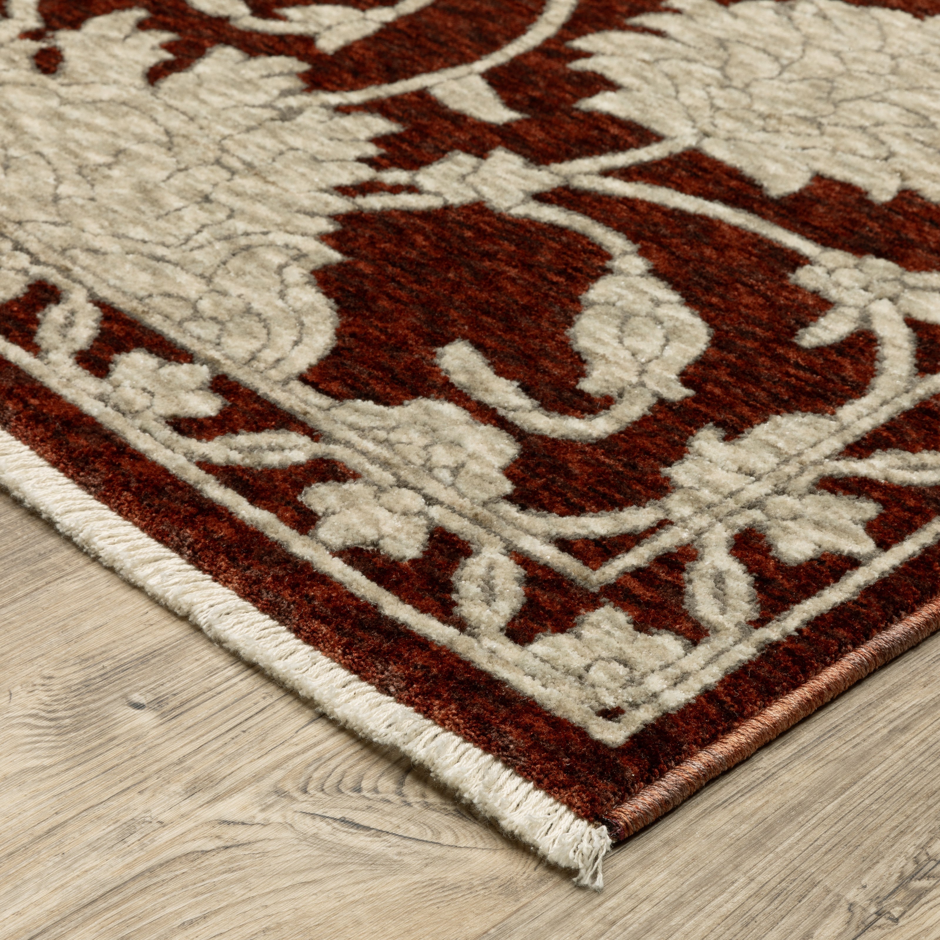 Oriental Weavers Capella CAP08 Red/Beige Area Rug