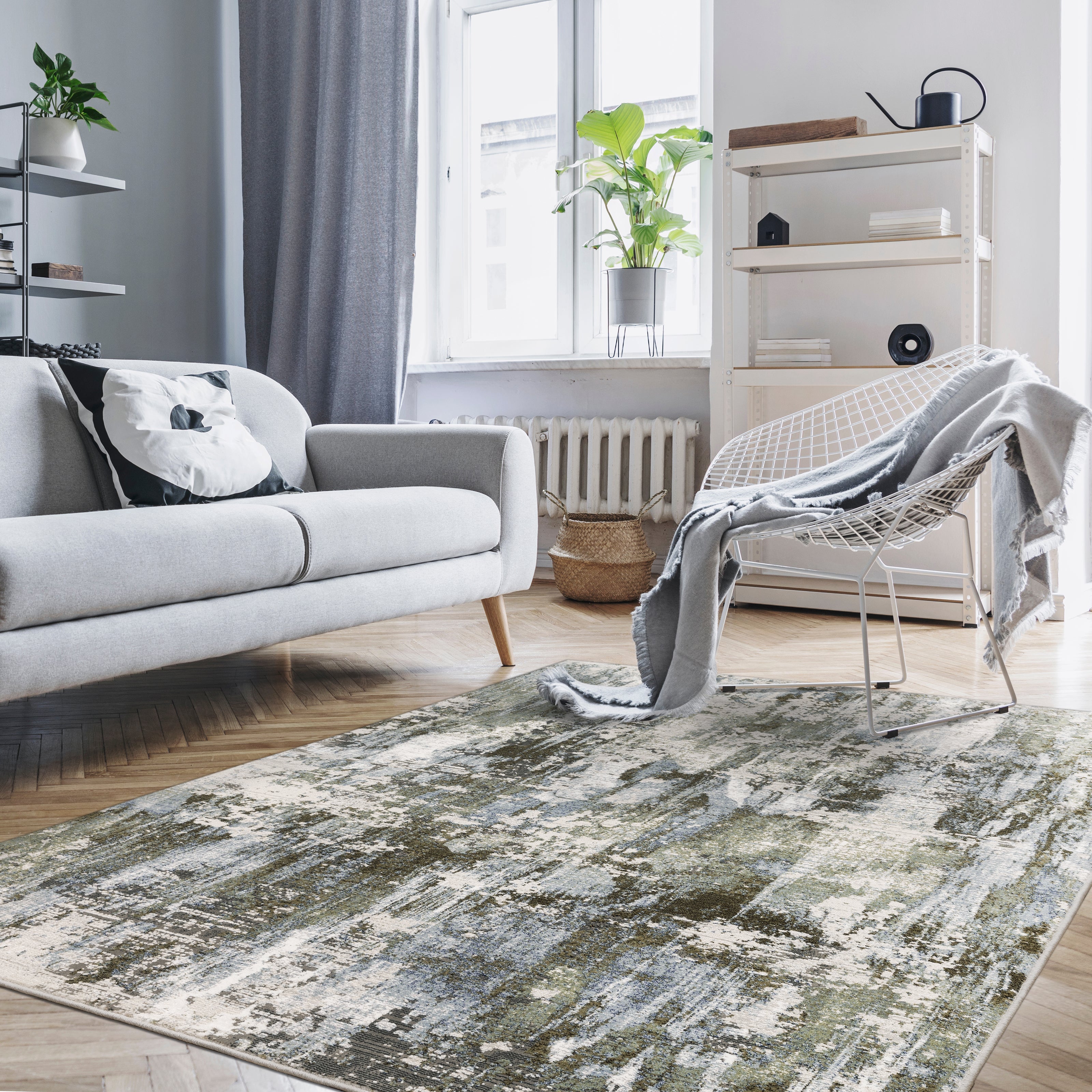 Oriental Weavers Caravan 2060F Green/Blue Area Rug