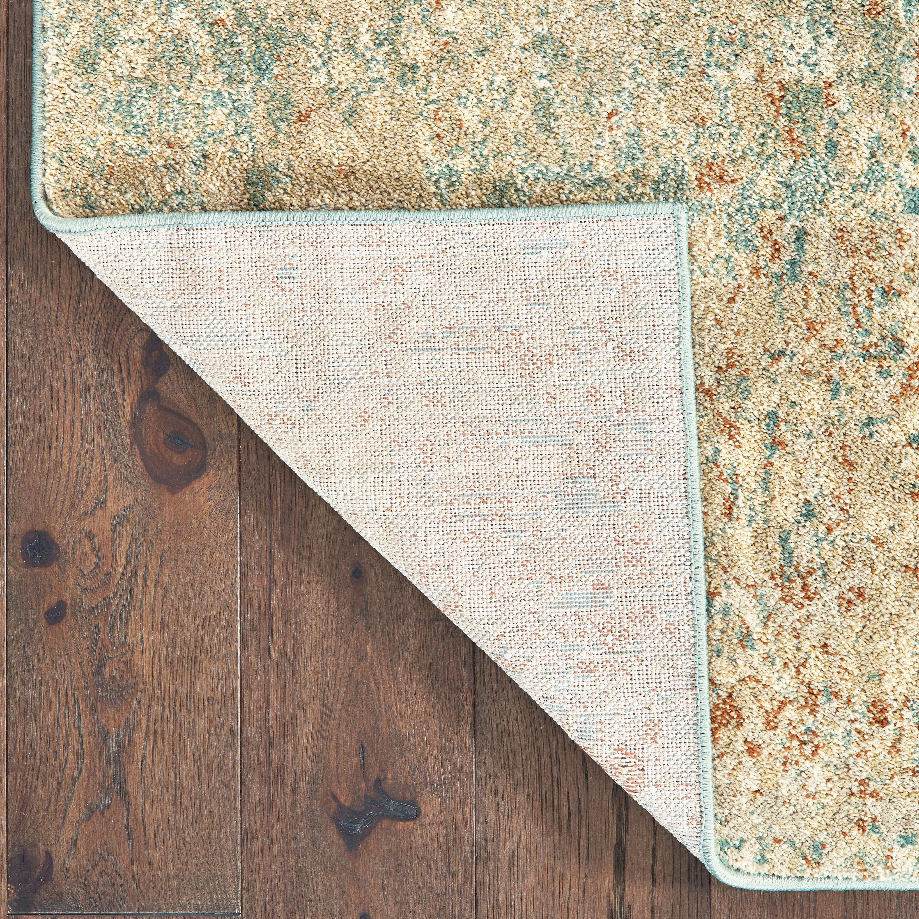 Oriental Weavers Carson 9654B Blue/Orange Area Rug