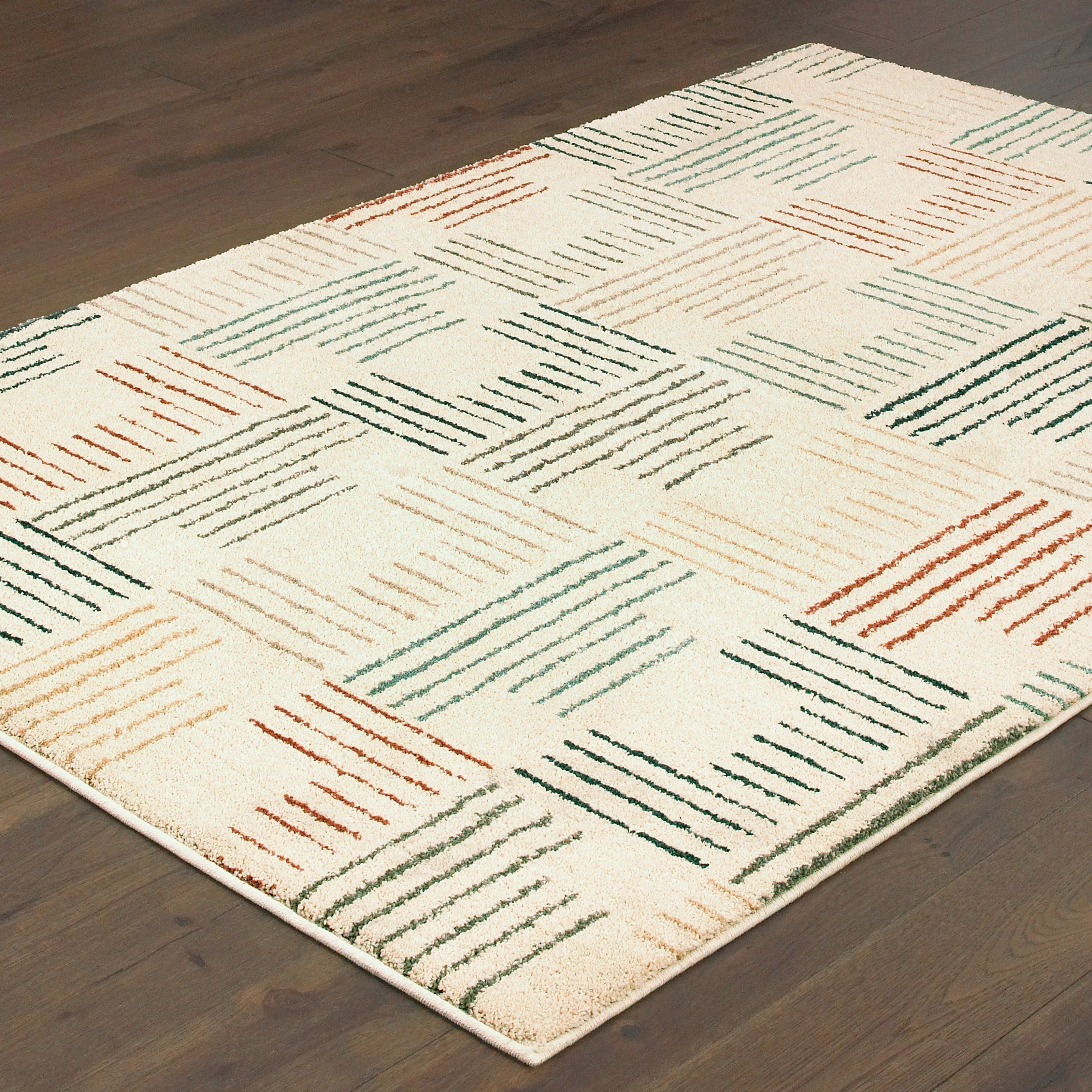 Oriental Weavers Carson 9663A Ivory/Multi Area Rug
