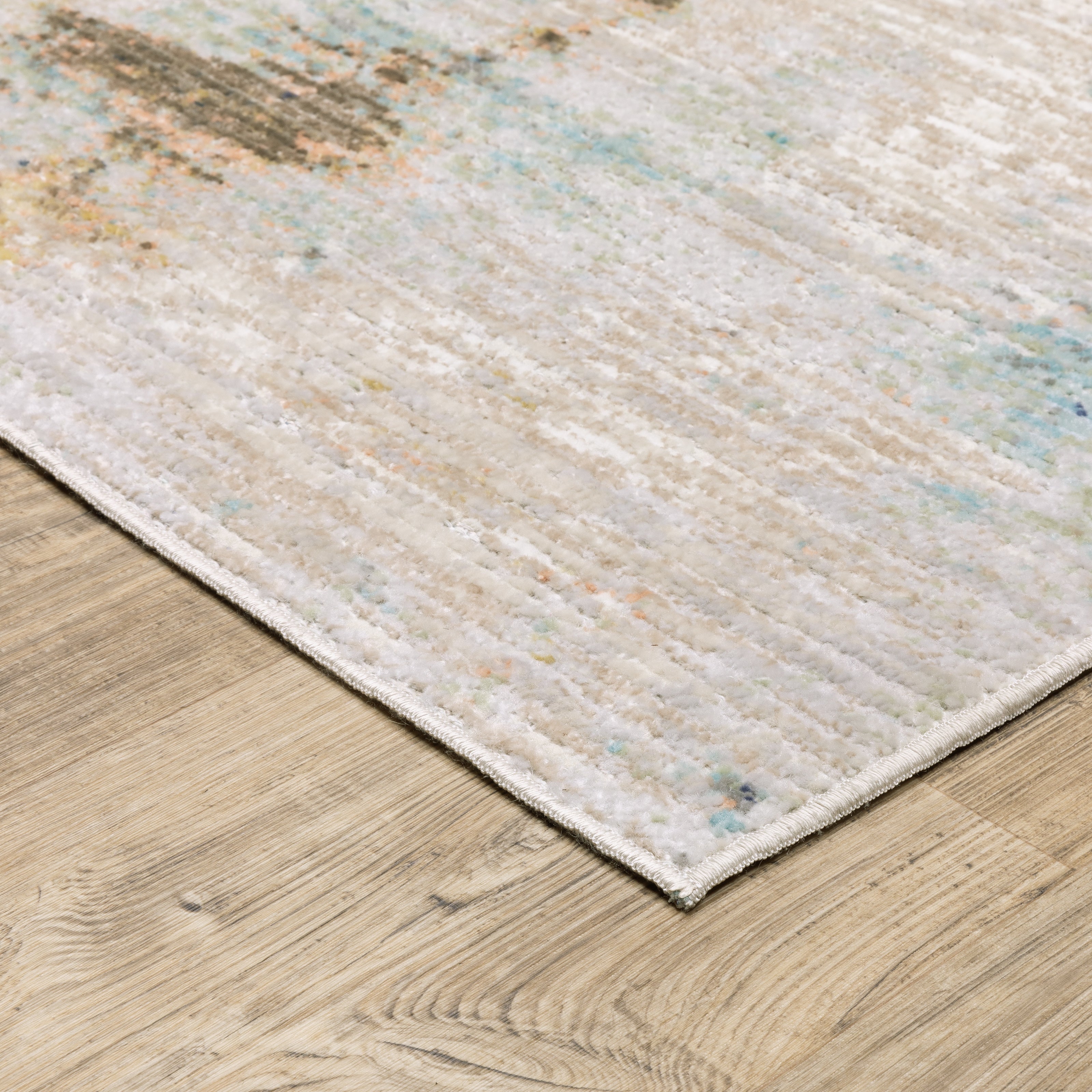 Oriental Weavers Cavett CAV03 Ivory/Blue Area Rug