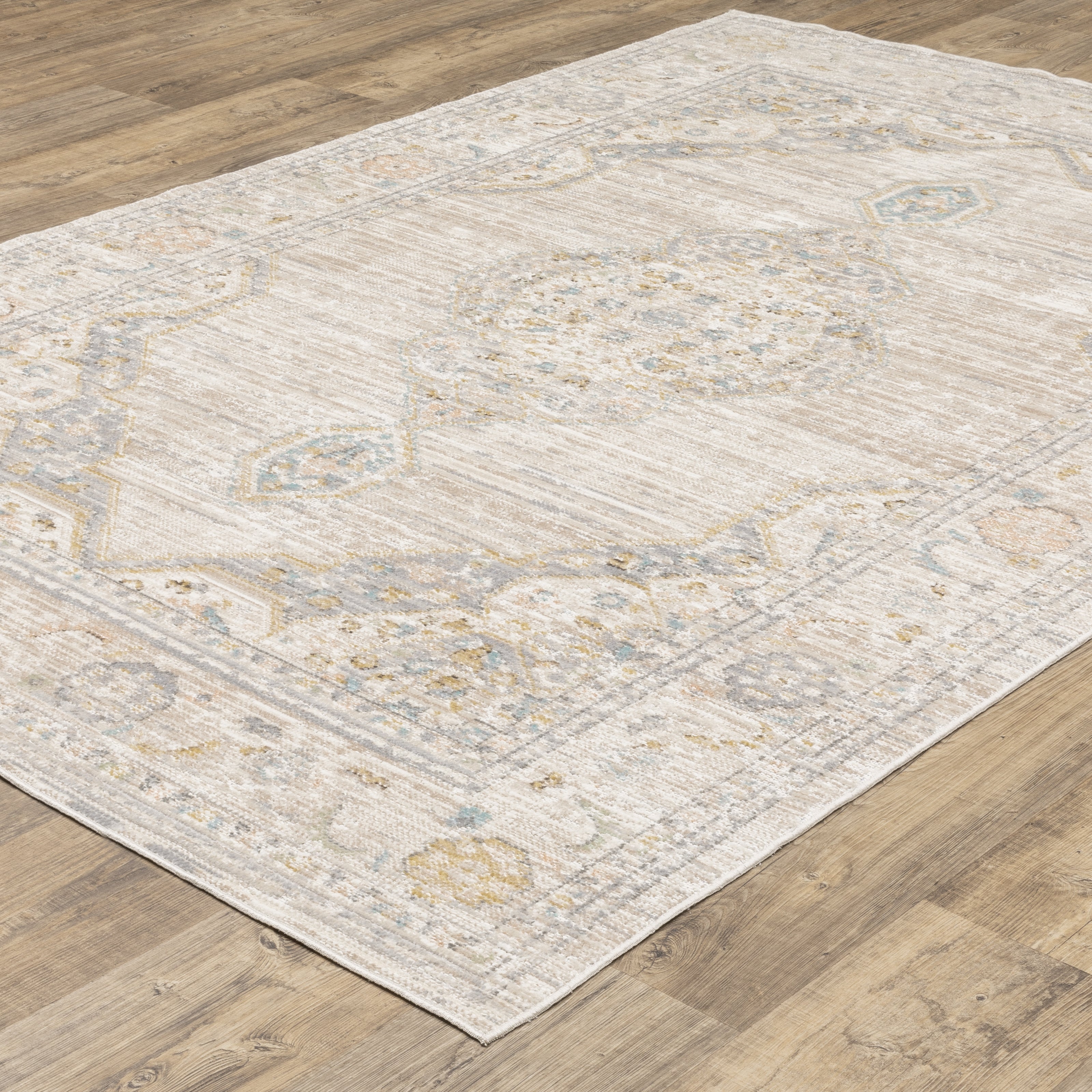 Oriental Weavers Cavett CAV11 Beige/Blue Area Rug