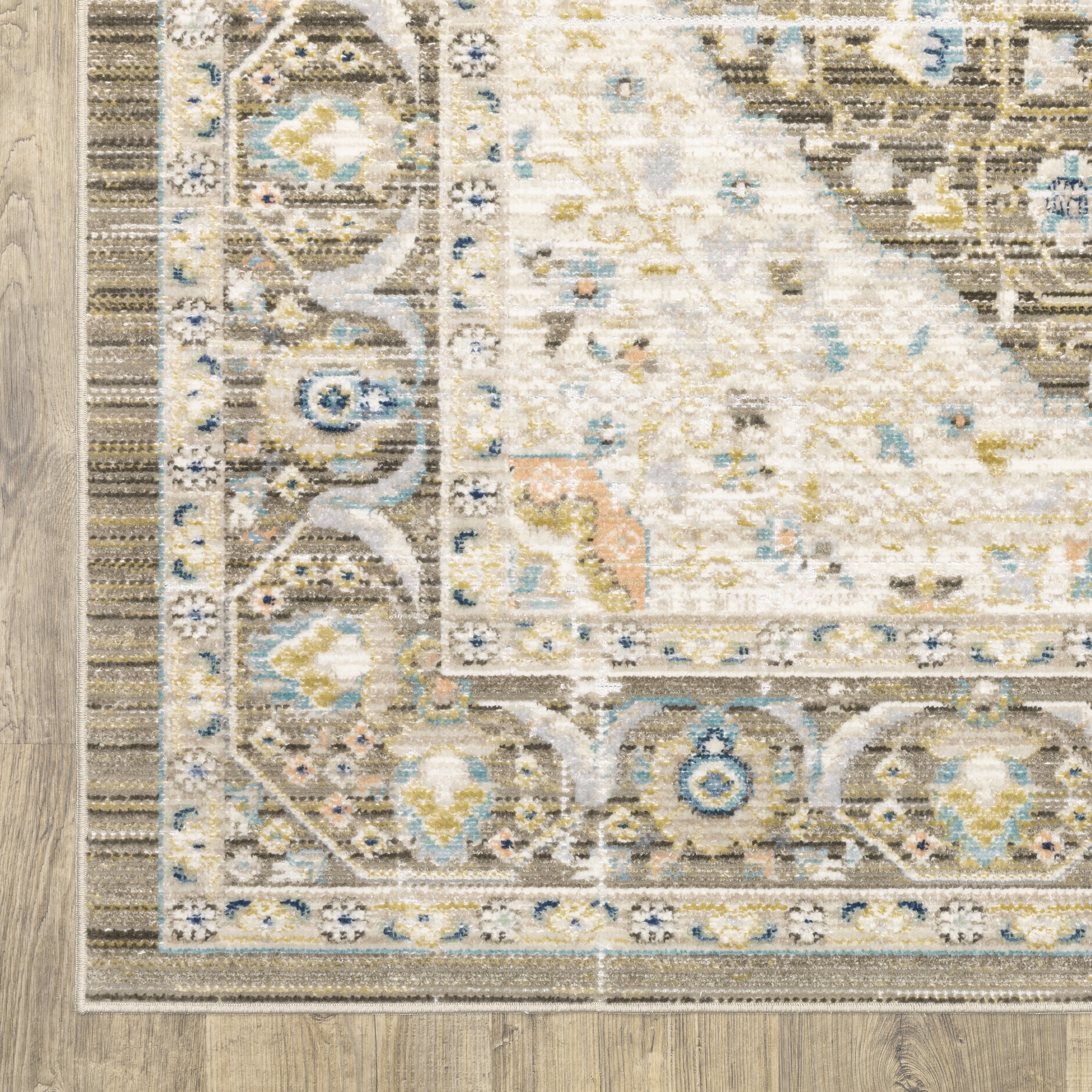 Oriental Weavers Cavett CAV12 Brown/Blue Area Rug