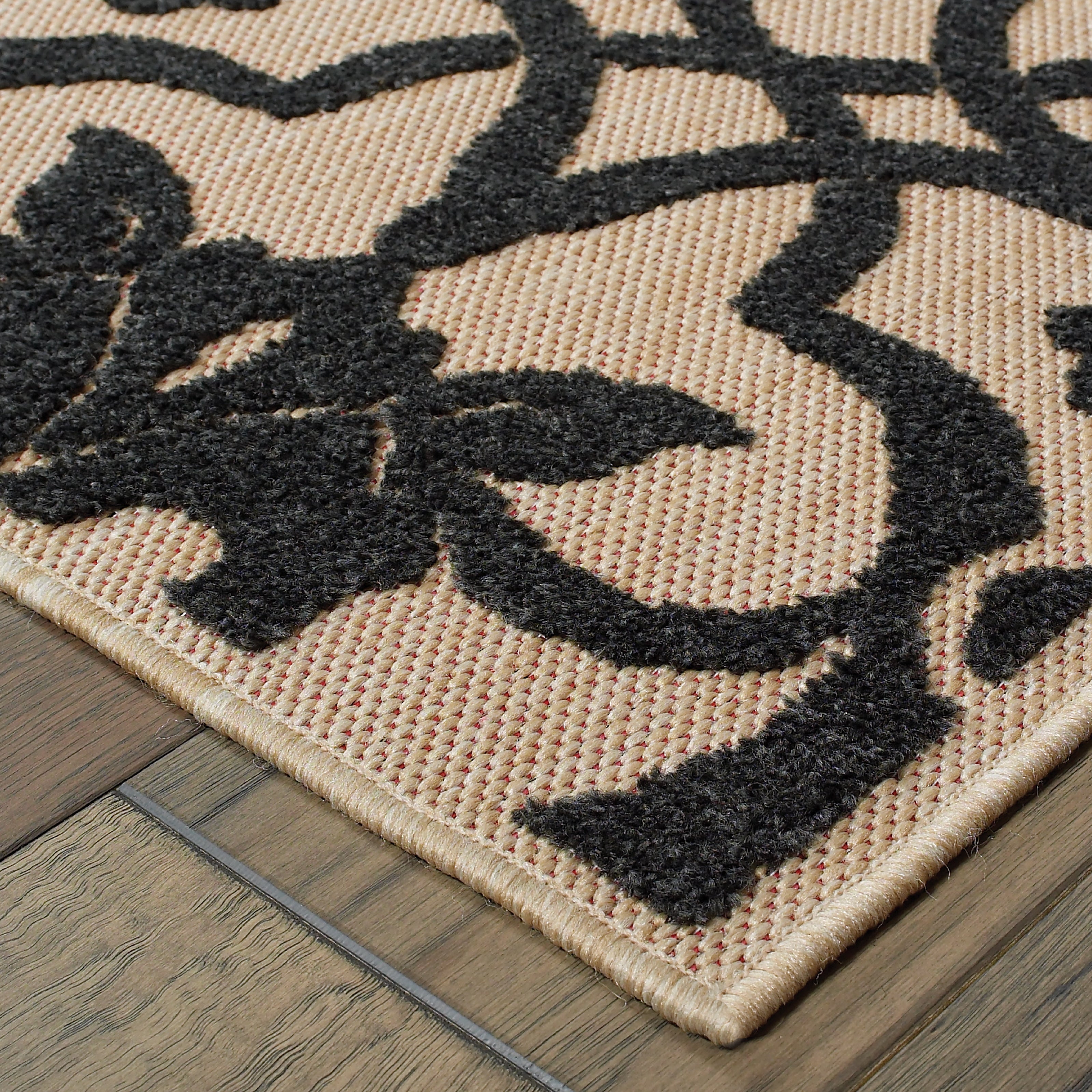 Oriental Weavers Cayman 1B Sand/Charcoal Area Rug