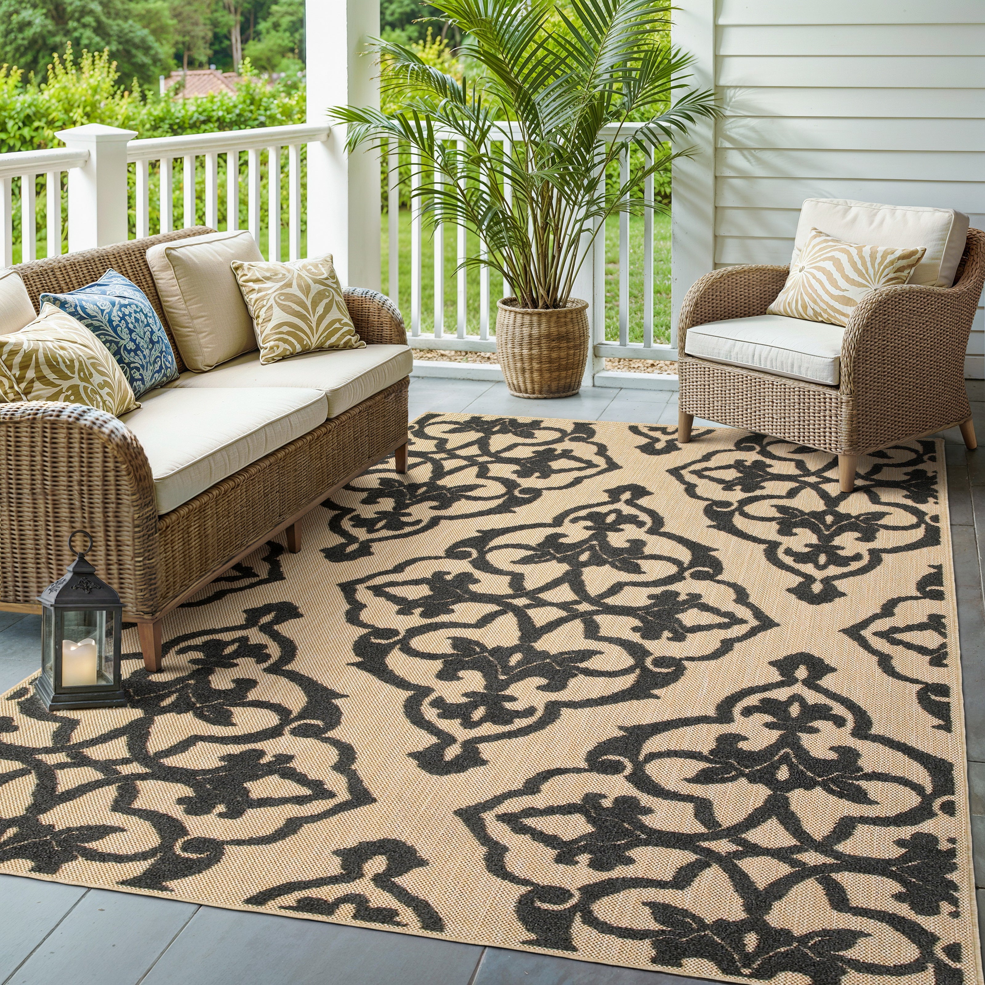 Oriental Weavers Cayman 1B Sand/Charcoal Area Rug