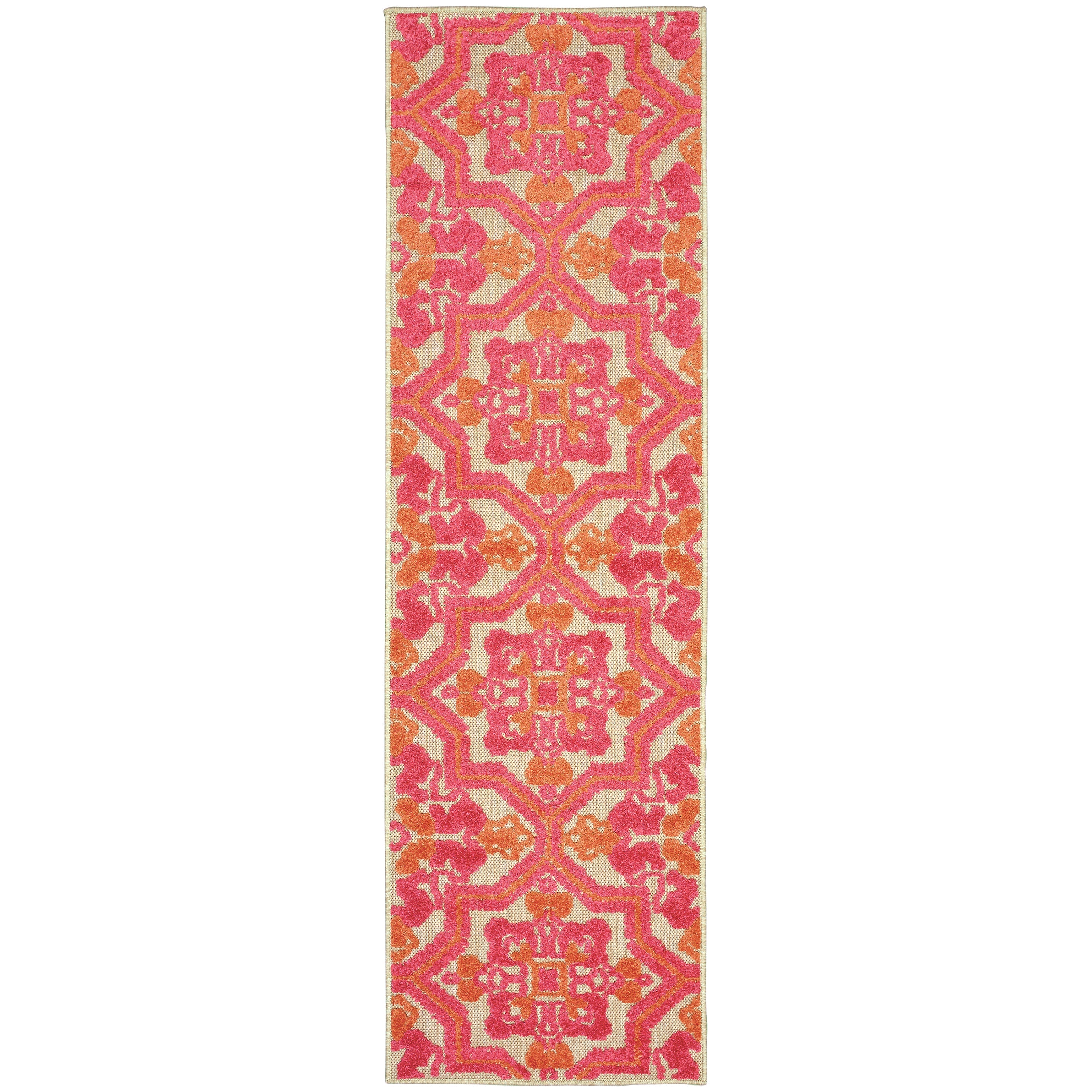 Oriental Weavers Cayman 2541V Sand/Pink Area Rug