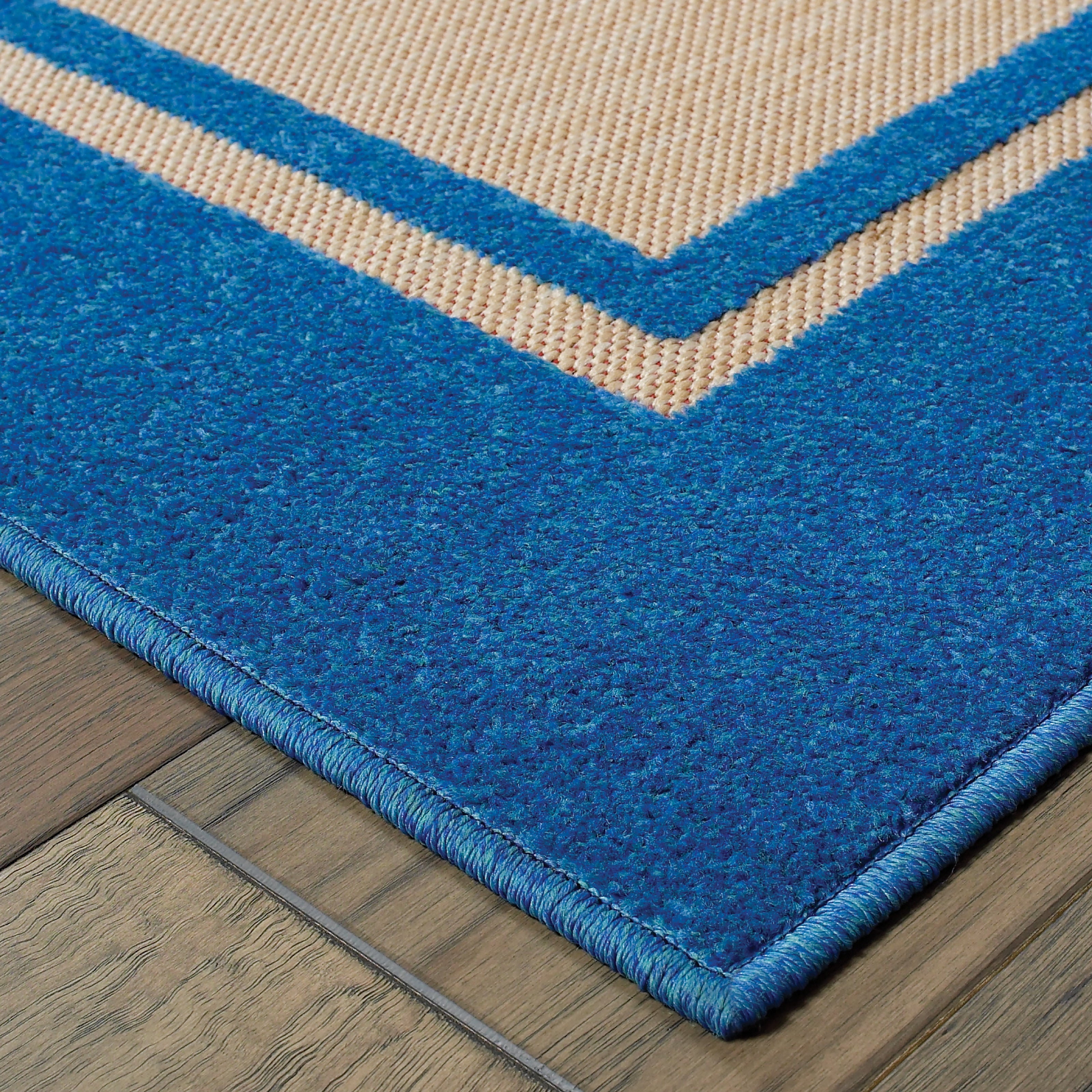 Oriental Weavers Cayman 5594B Sand/Blue Area Rug