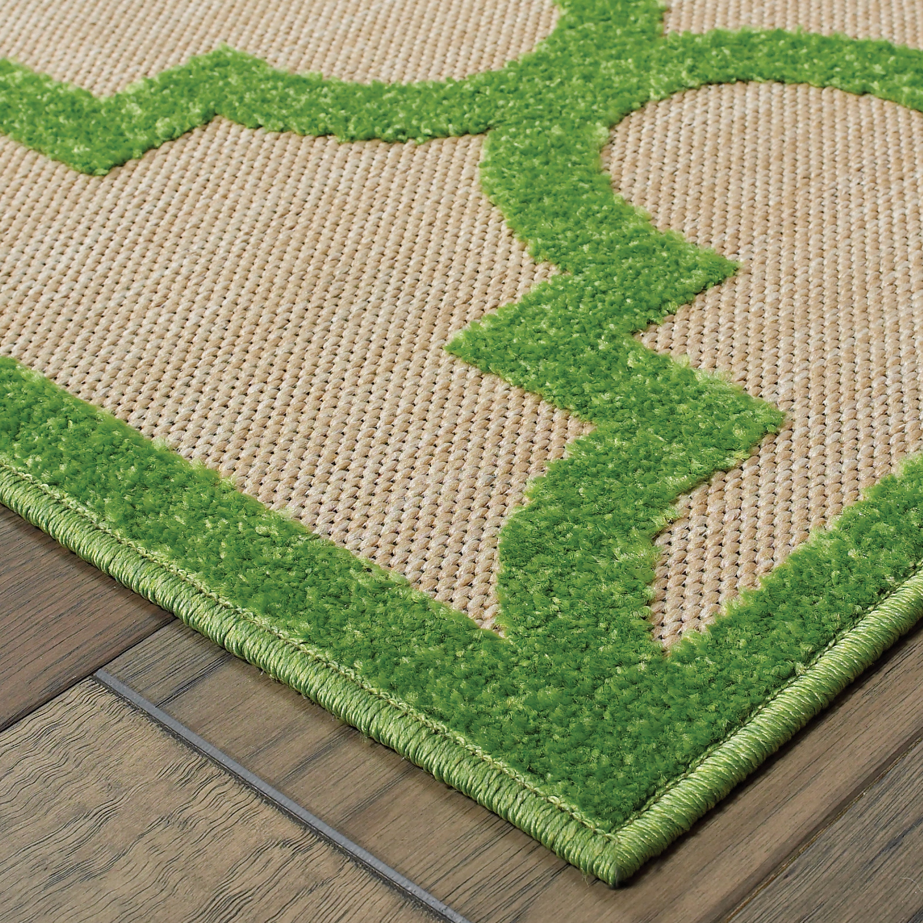Oriental Weavers Cayman 660F Sand/Green Area Rug