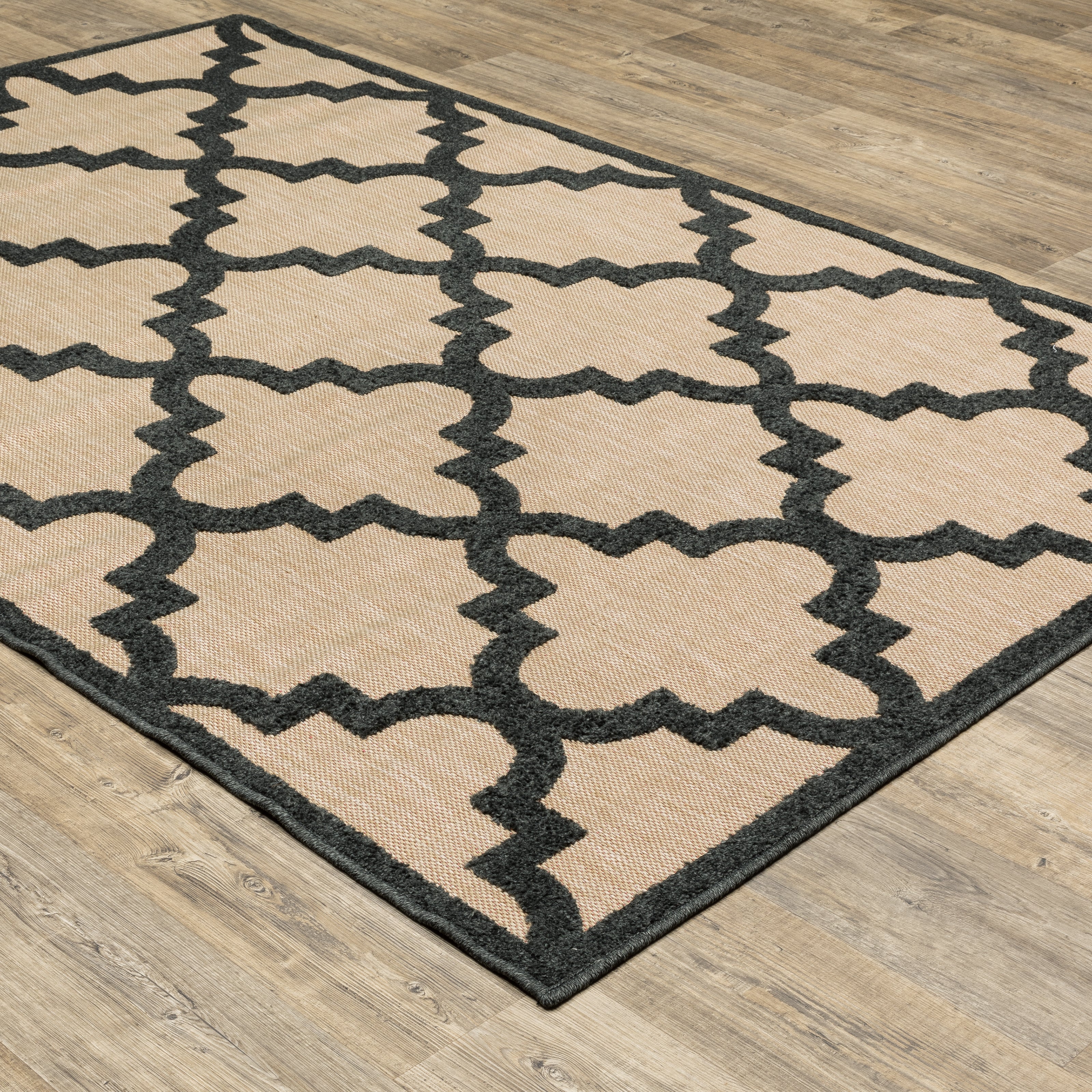 Oriental Weavers Cayman 660N Sand/Charcoal Area Rug