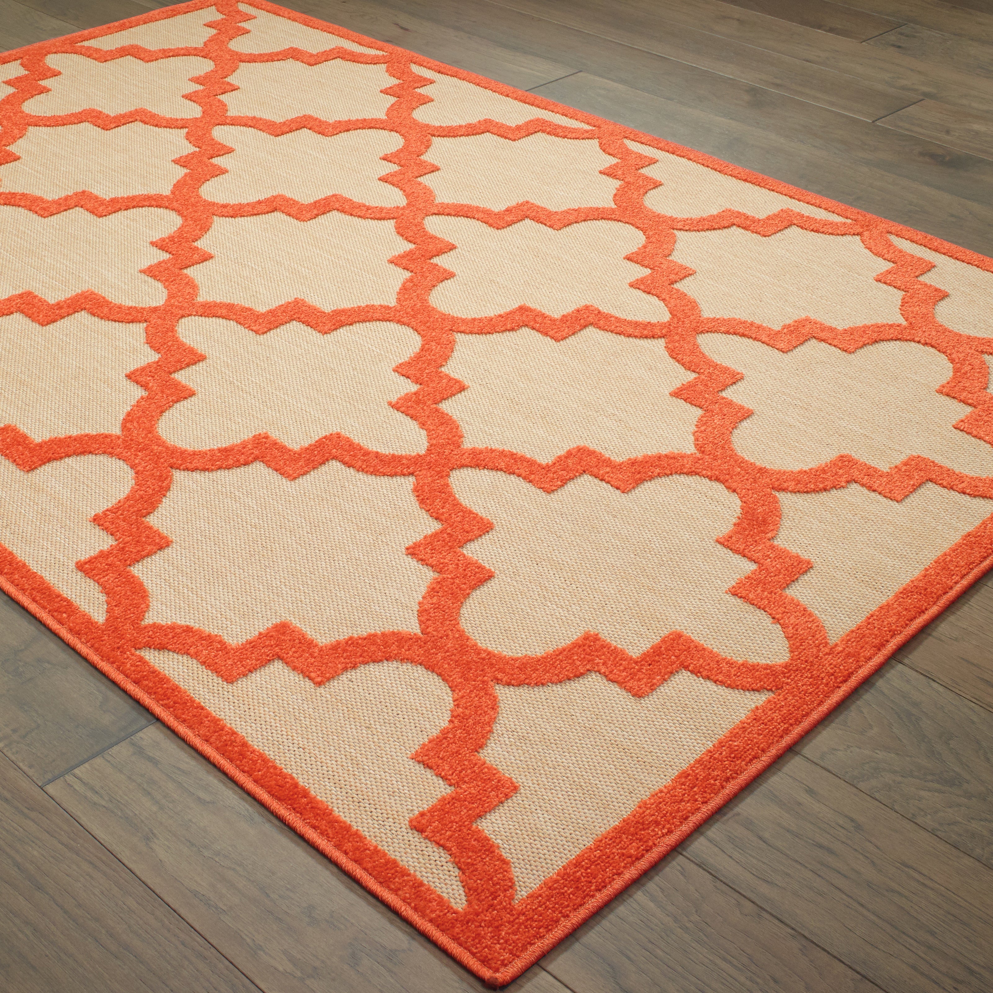 Oriental Weavers Cayman 660O Sand/Orange Area Rug