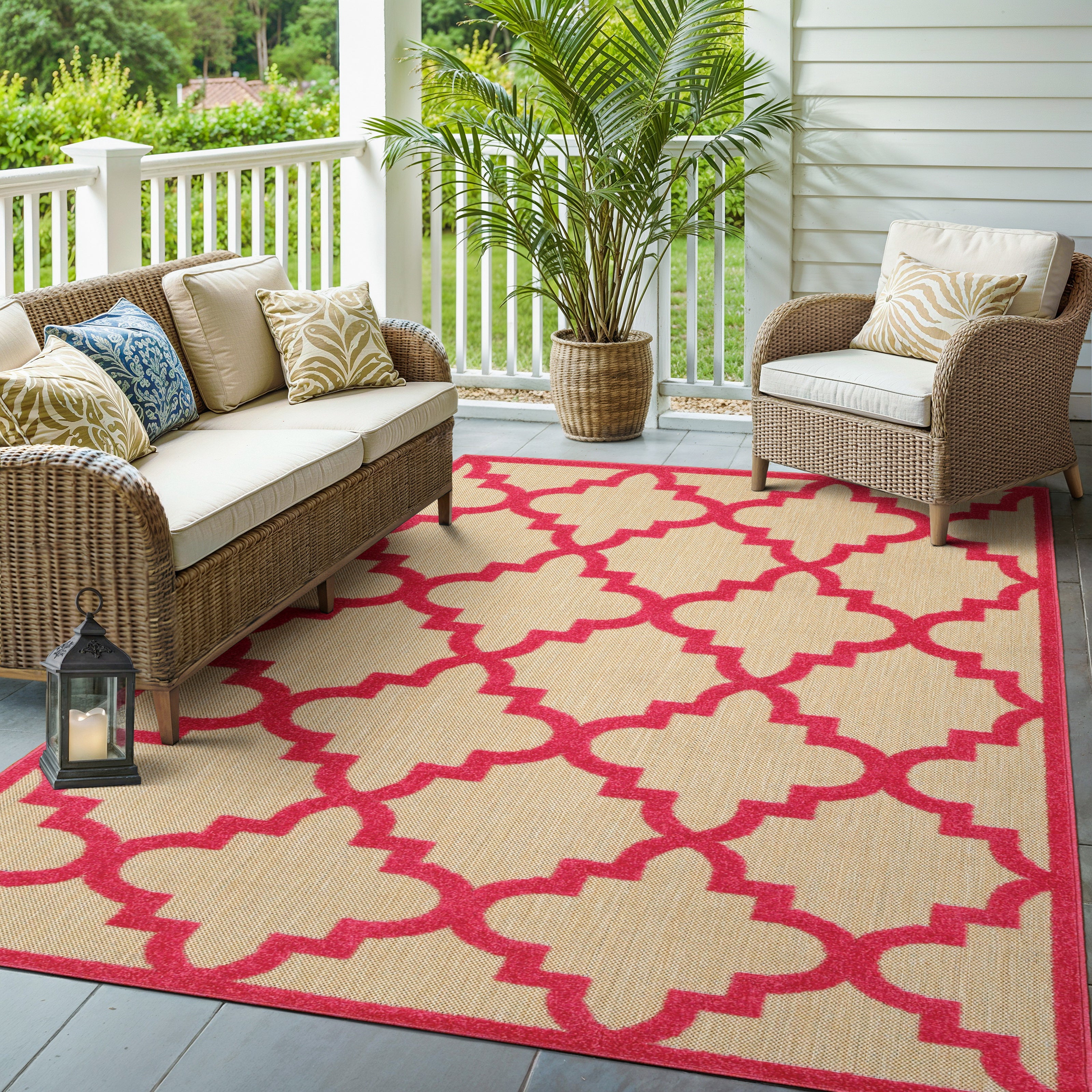 Oriental Weavers Cayman 660P Sand/Pink Area Rug