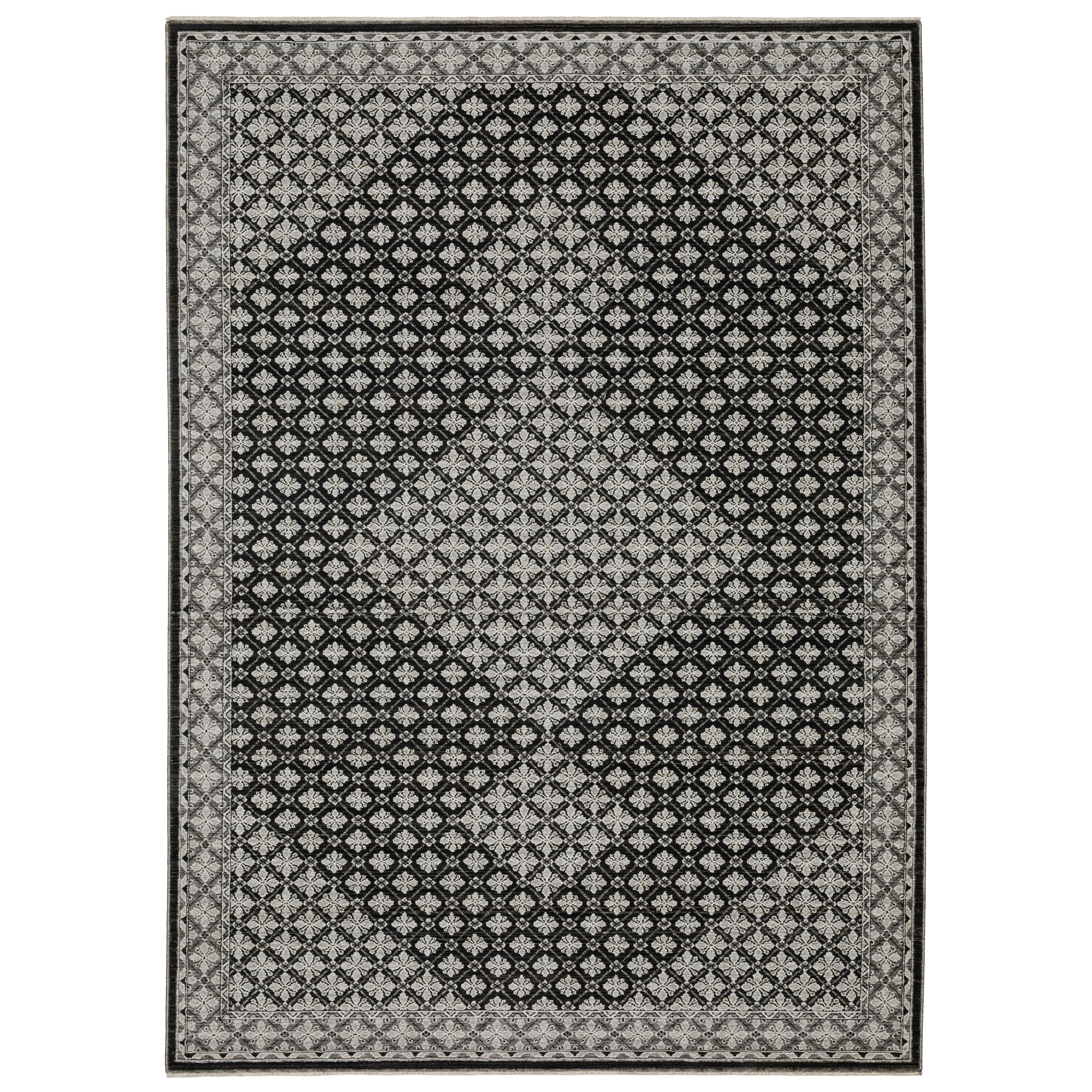 Oriental Weavers Chamberlain CH04A Black/Grey Area Rug