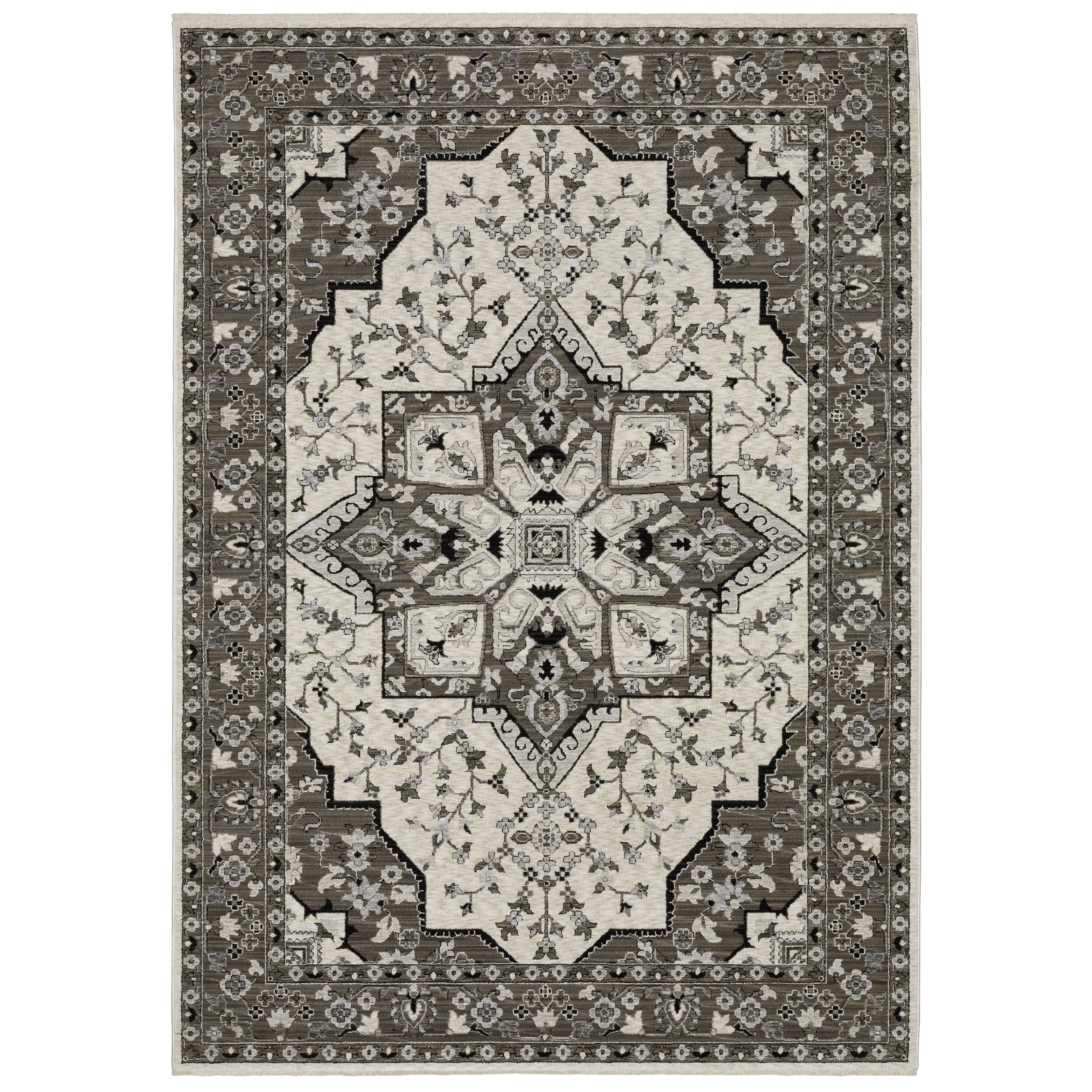 Oriental Weavers Chamberlain CH09A Ivory/Grey Area Rug