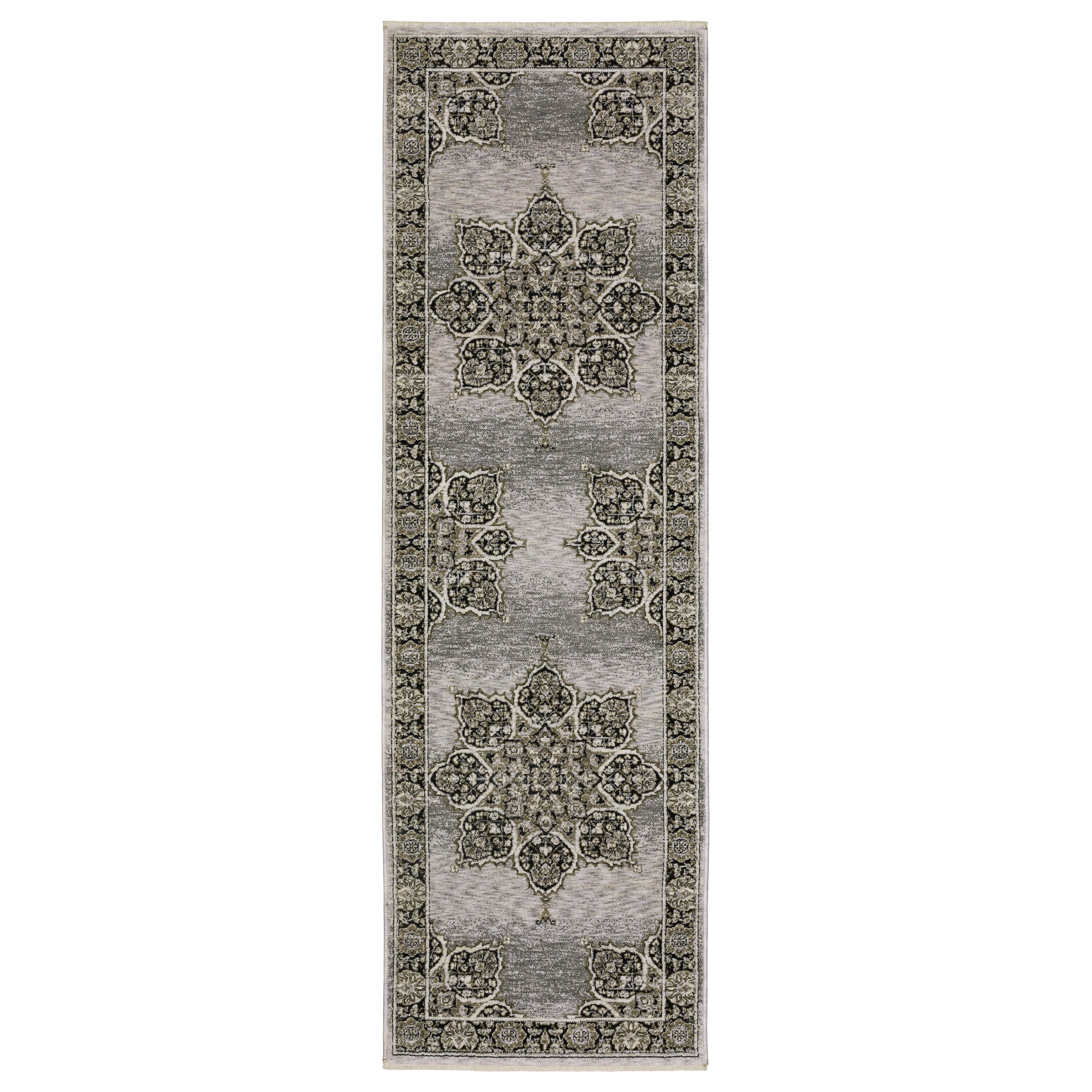Oriental Weavers Chamberlain CH11L Grey/Black Area Rug
