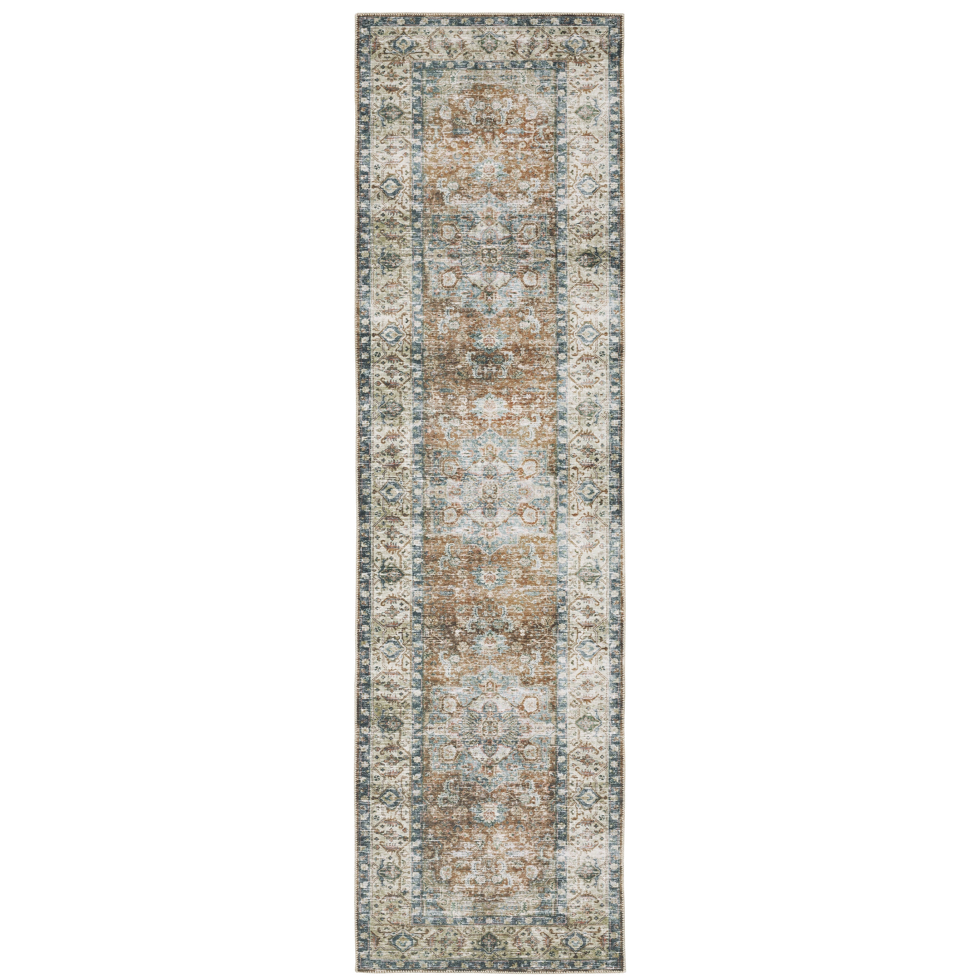 Oriental Weavers Charleston CHA02 Blue/Gold Area Rug