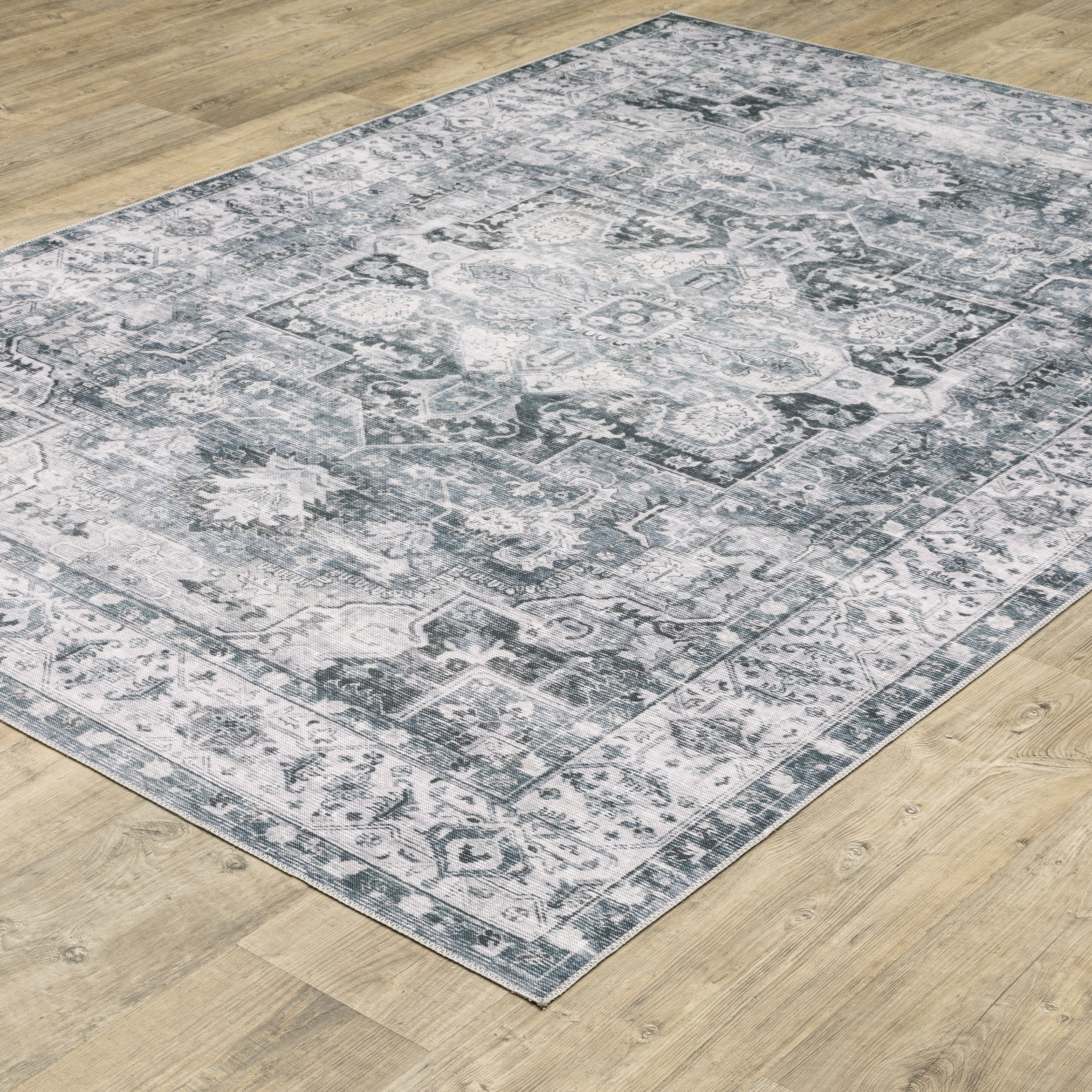 Oriental Weavers Charleston CHA03 Charcoal/Ivory Area Rug
