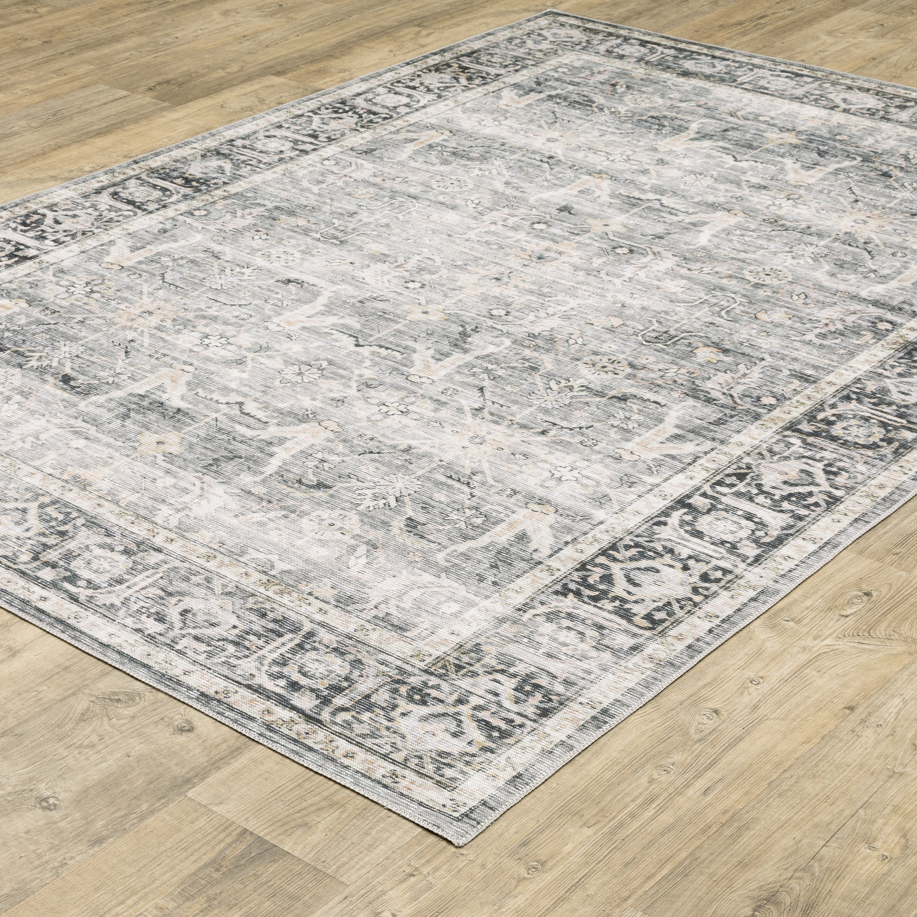 Oriental Weavers Charleston CHA07 Charcoal/Grey Area Rug