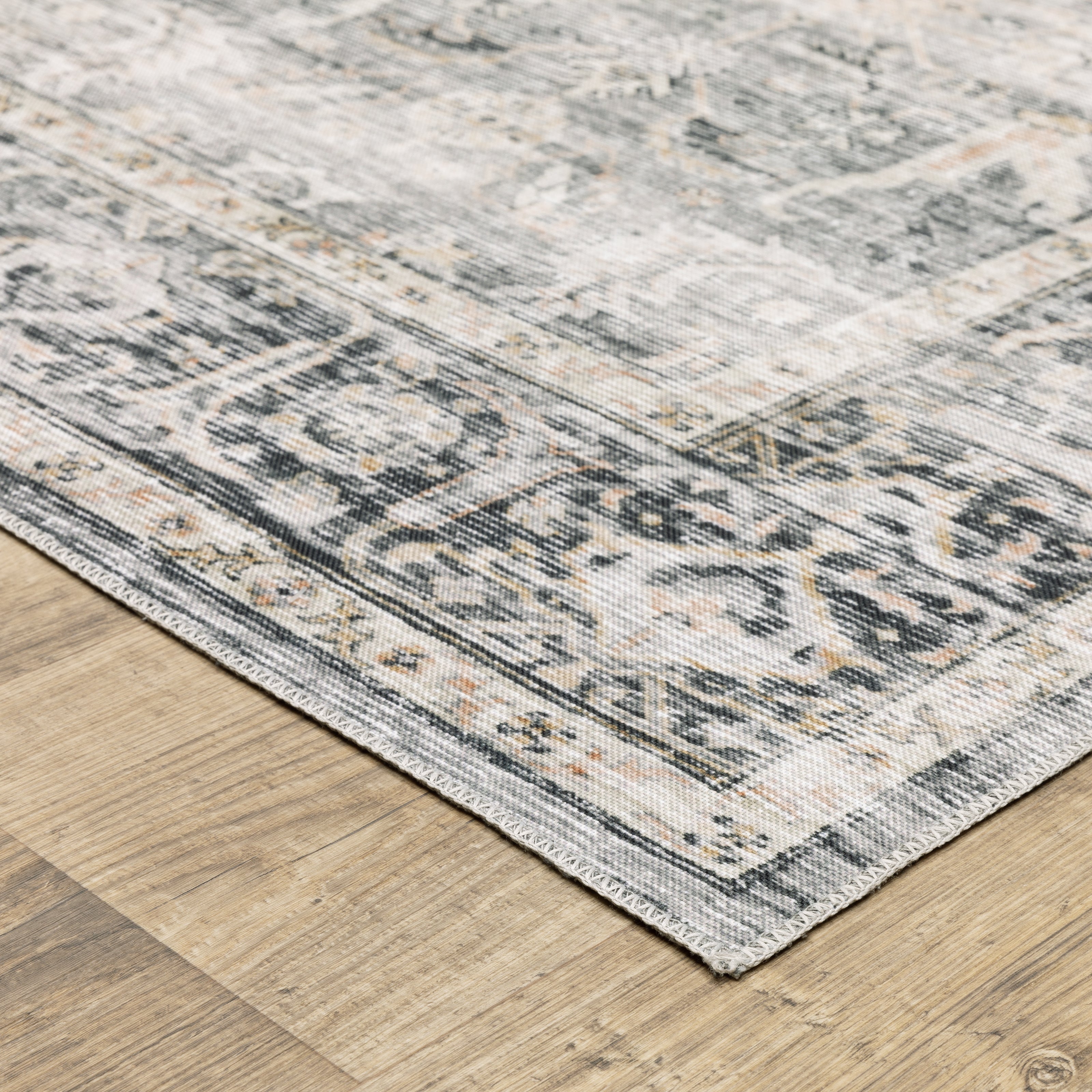 Oriental Weavers Charleston CHA07 Charcoal/Grey Area Rug