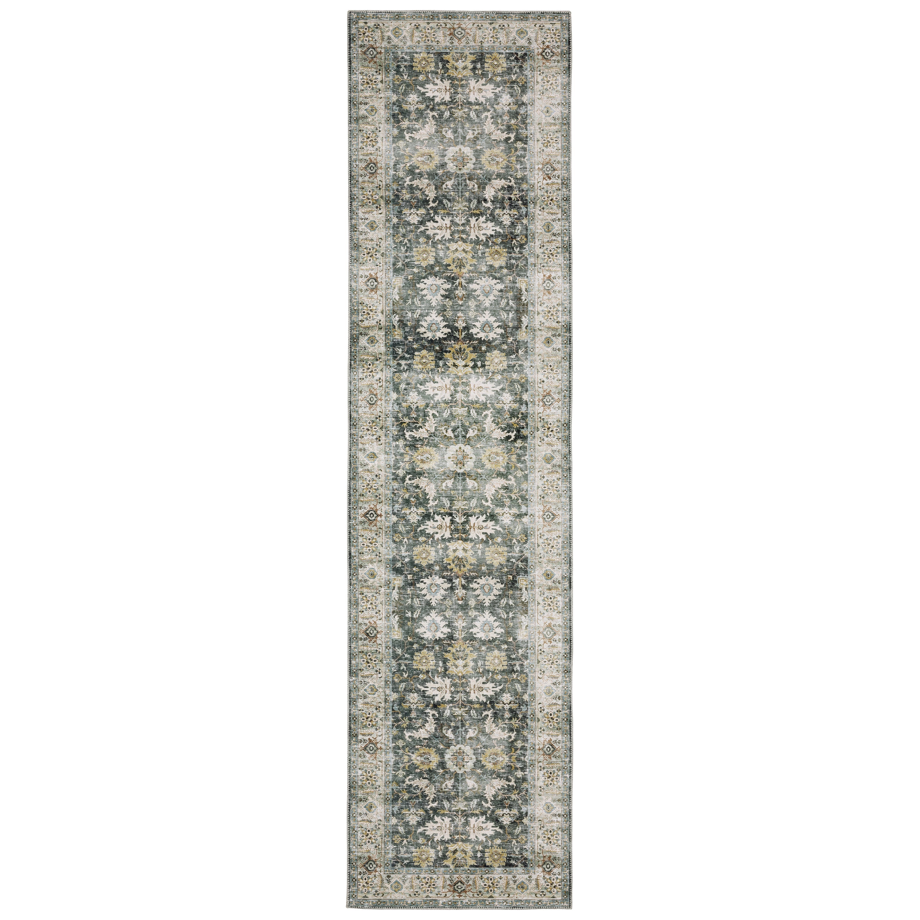 Oriental Weavers Charleston CHA09 Charcoal/Gold Area Rug
