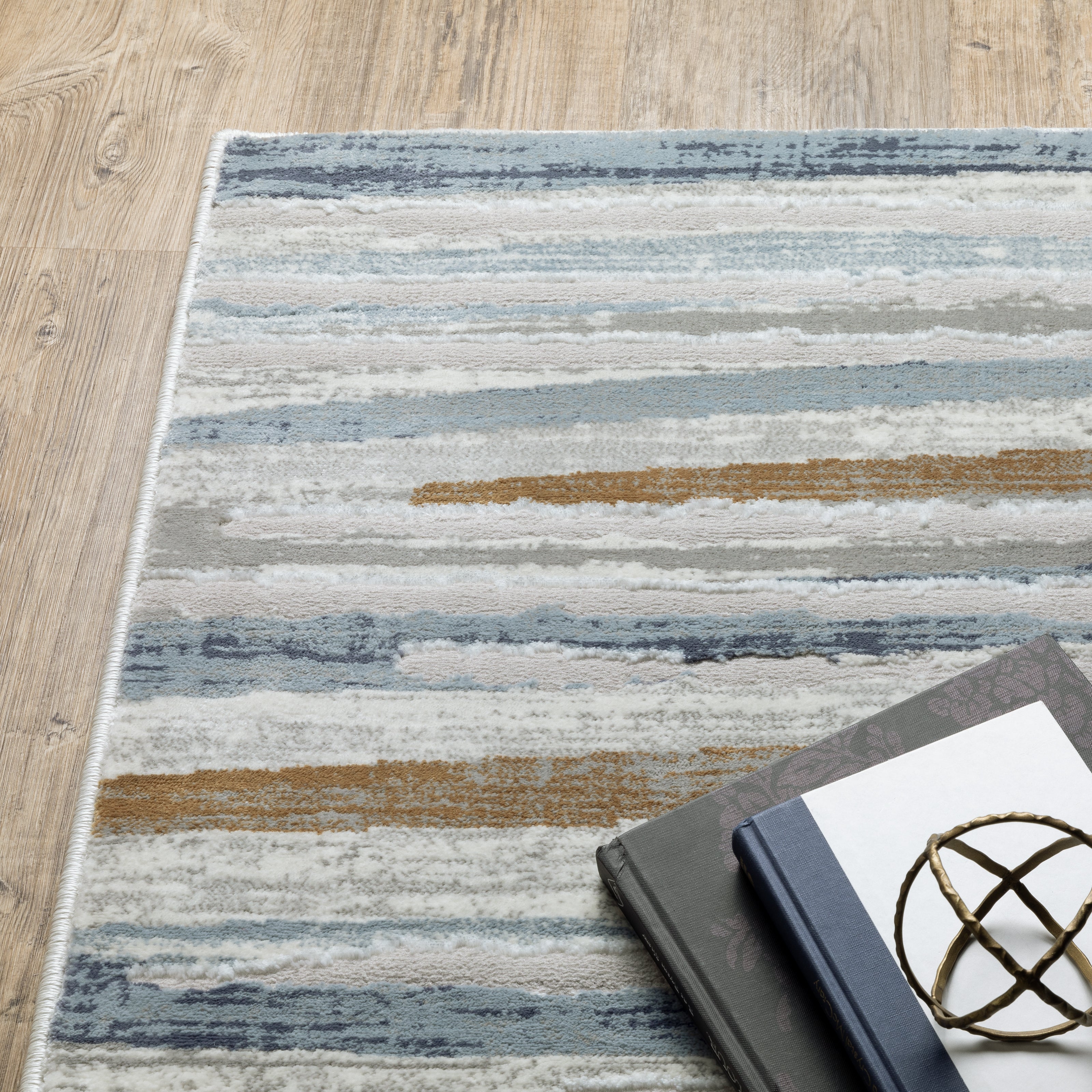Oriental Weavers Easton 4514E Beige/Blue Area Rug