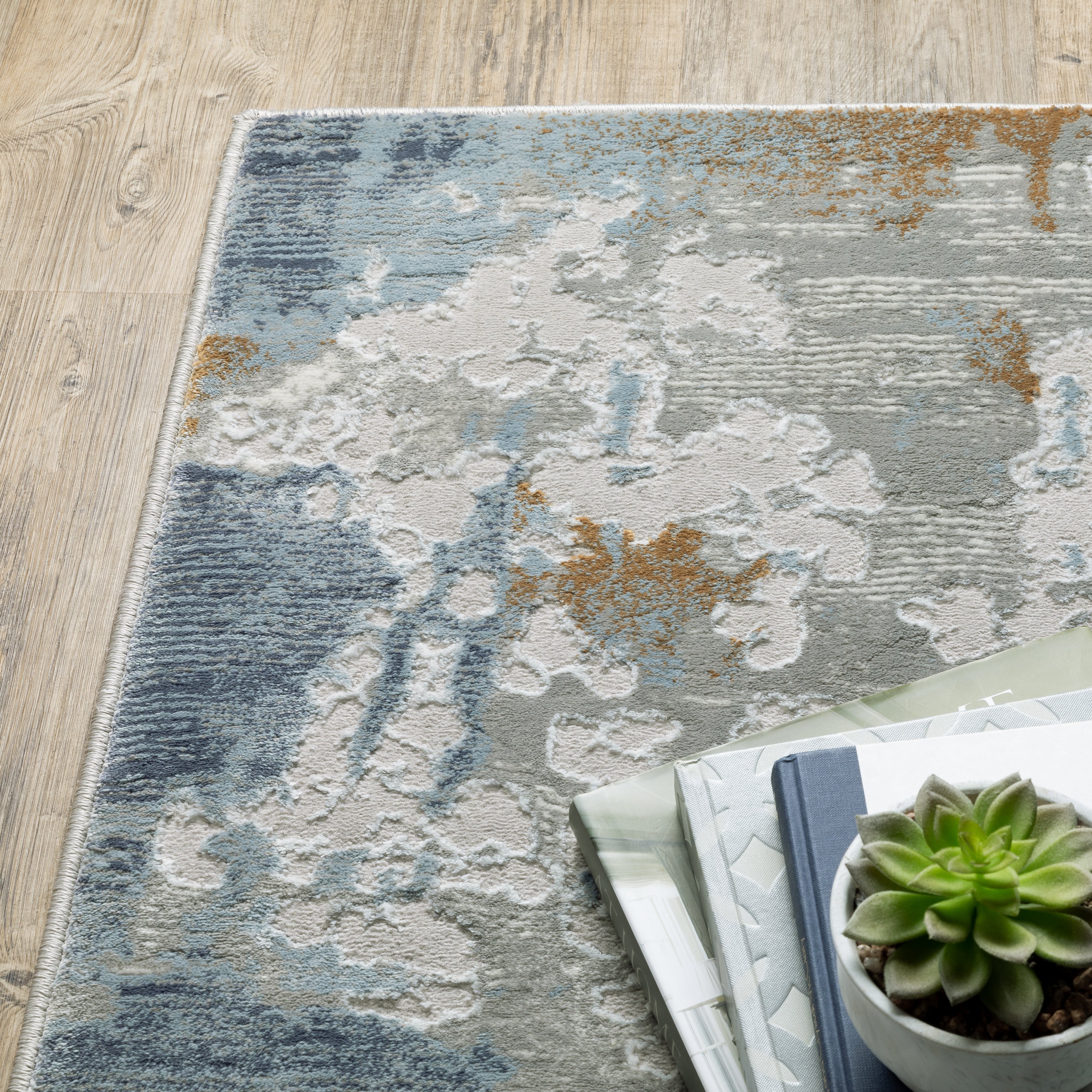 Oriental Weavers Easton 4518X Grey/Blue Area Rug