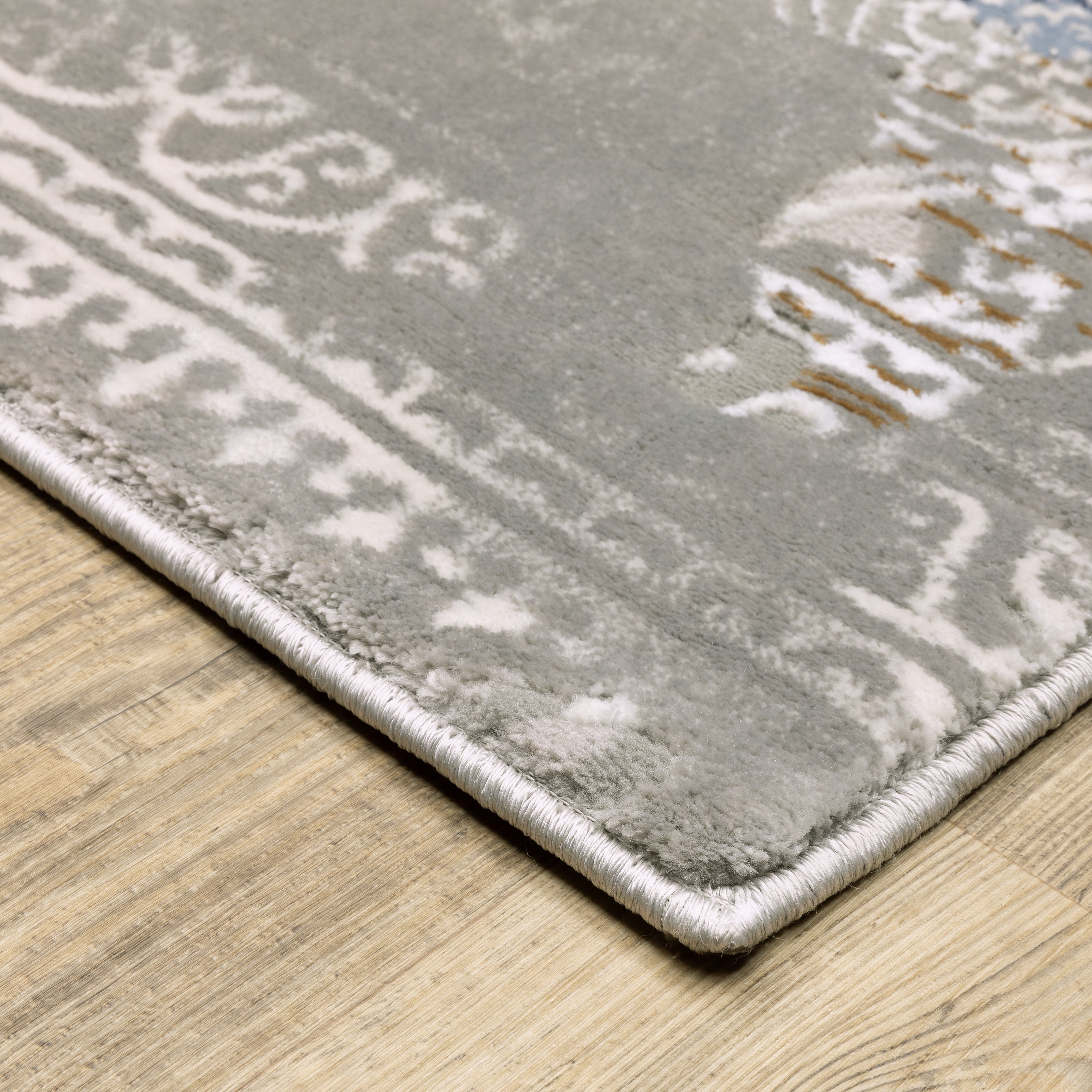 Oriental Weavers Easton 7111F Grey/Blue Area Rug