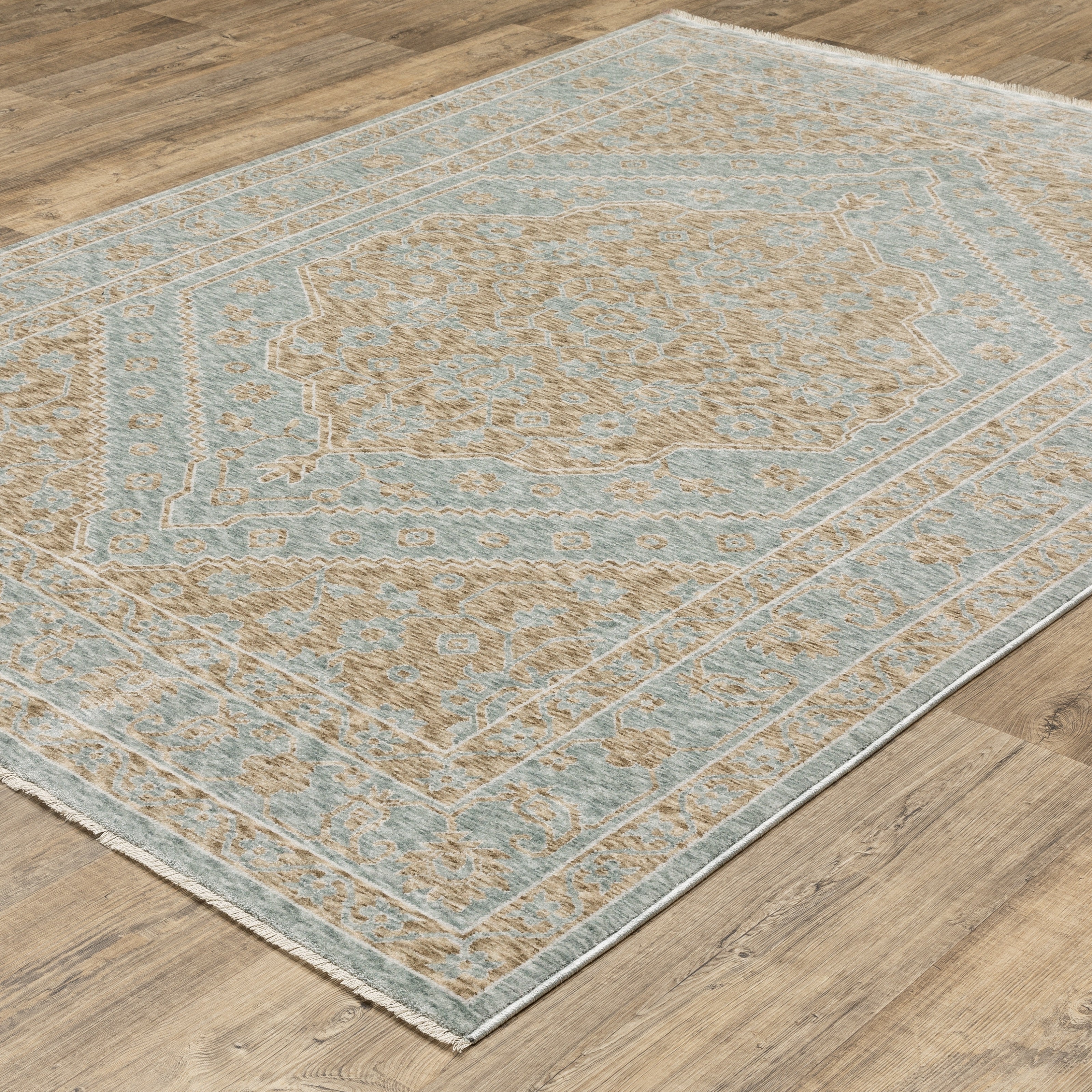 Oriental Weavers Echo ECH03 Beige/Blue Area Rug