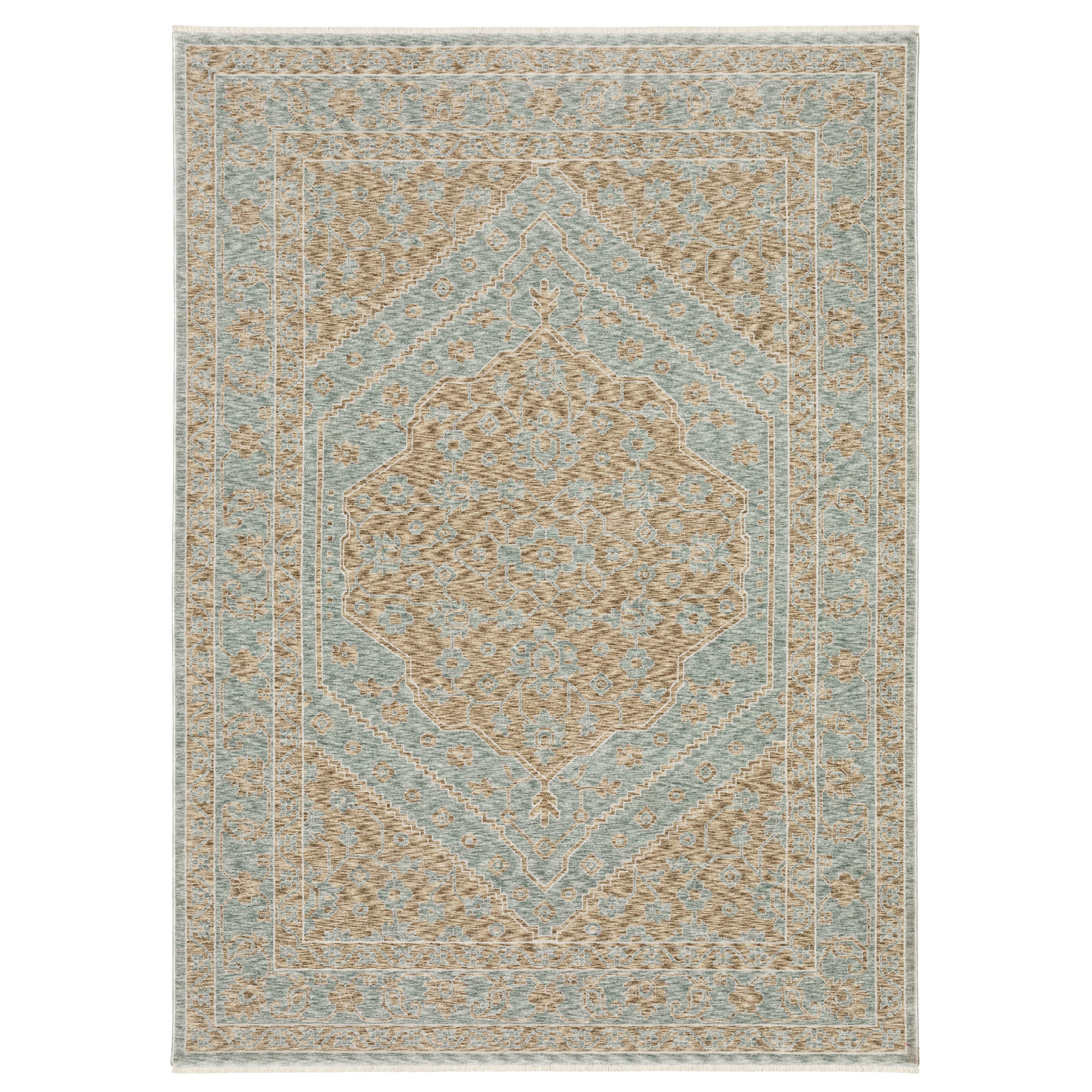 Oriental Weavers Echo ECH03 Beige/Blue Area Rug