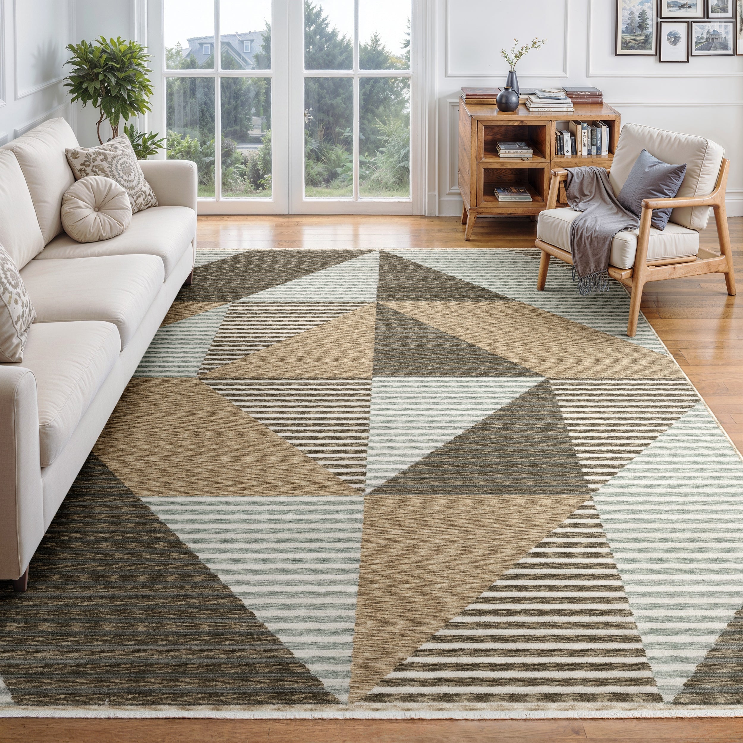 Oriental Weavers Echo ECH04 Beige/Grey Area Rug