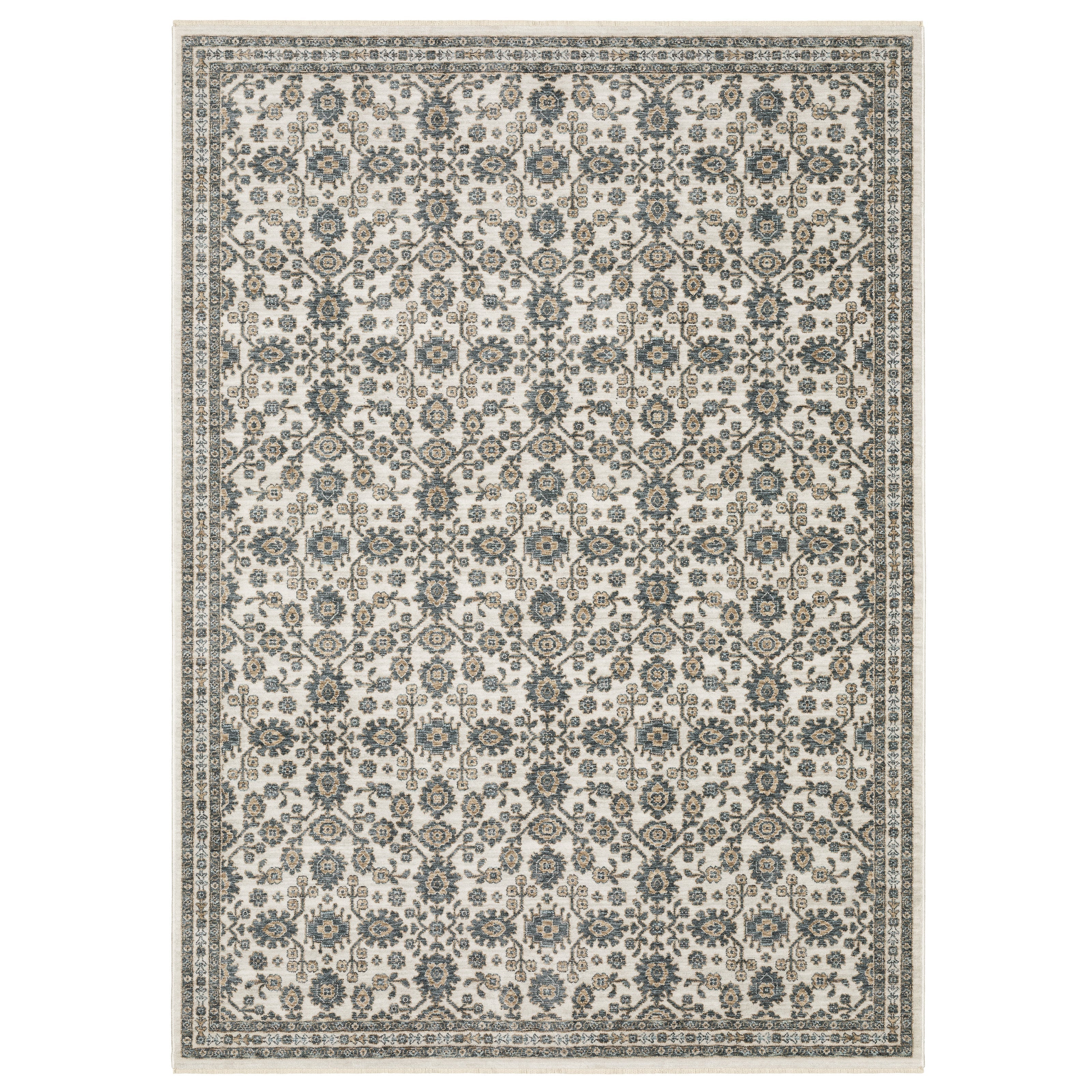 Oriental Weavers Echo ECH06 Ivory/Blue Area Rug