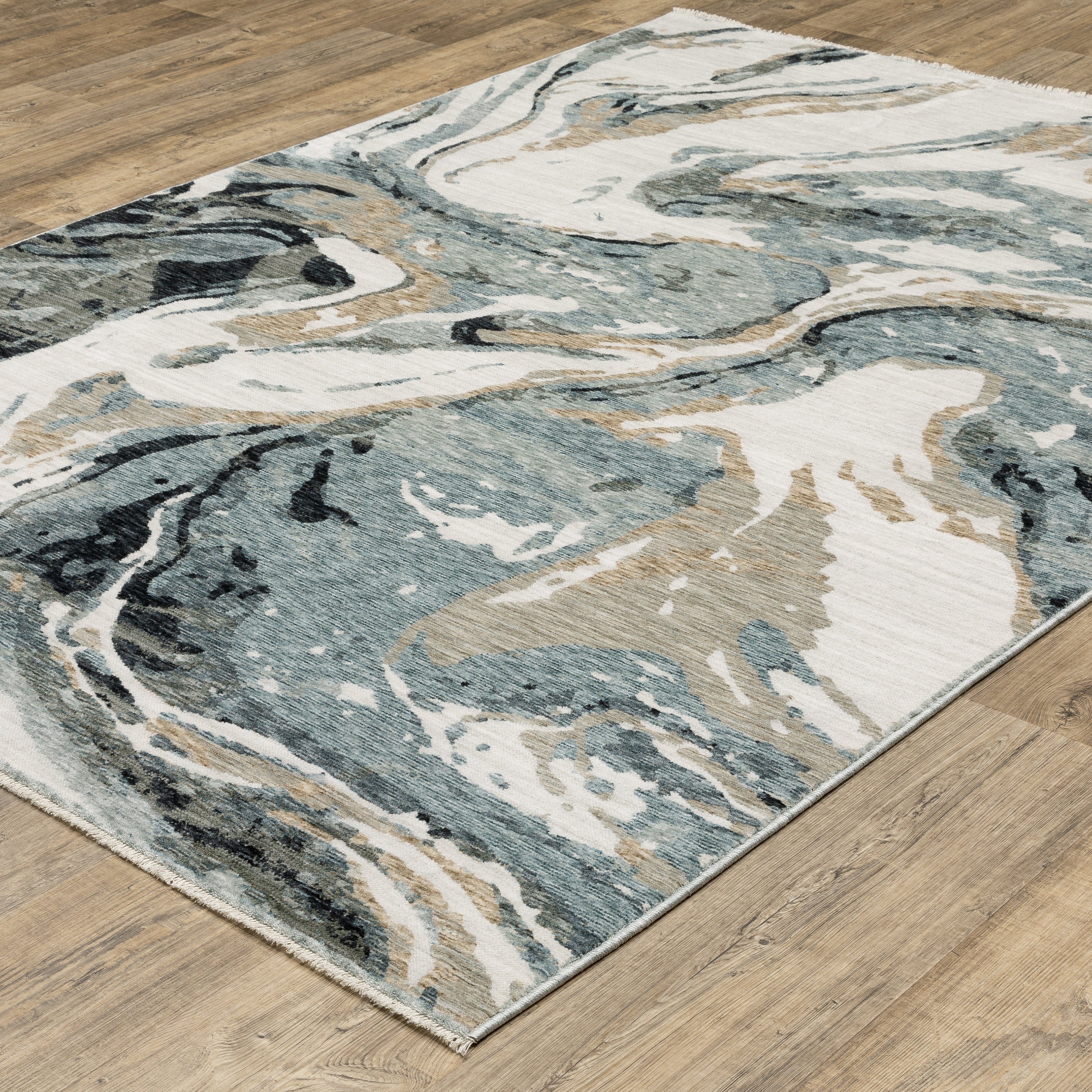 Oriental Weavers Echo ECH07 Blue/Ivory Area Rug