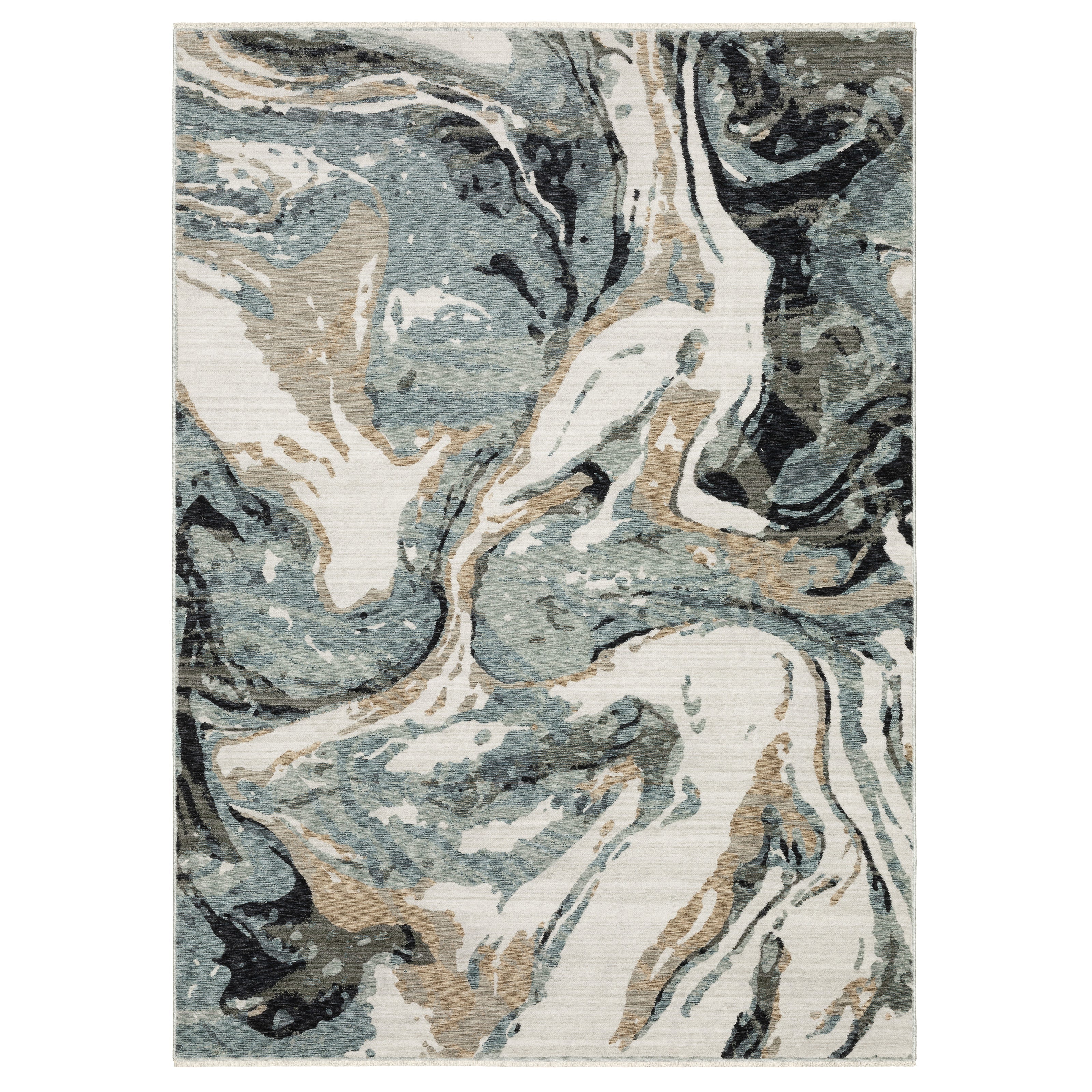 Oriental Weavers Echo ECH07 Blue/Ivory Area Rug