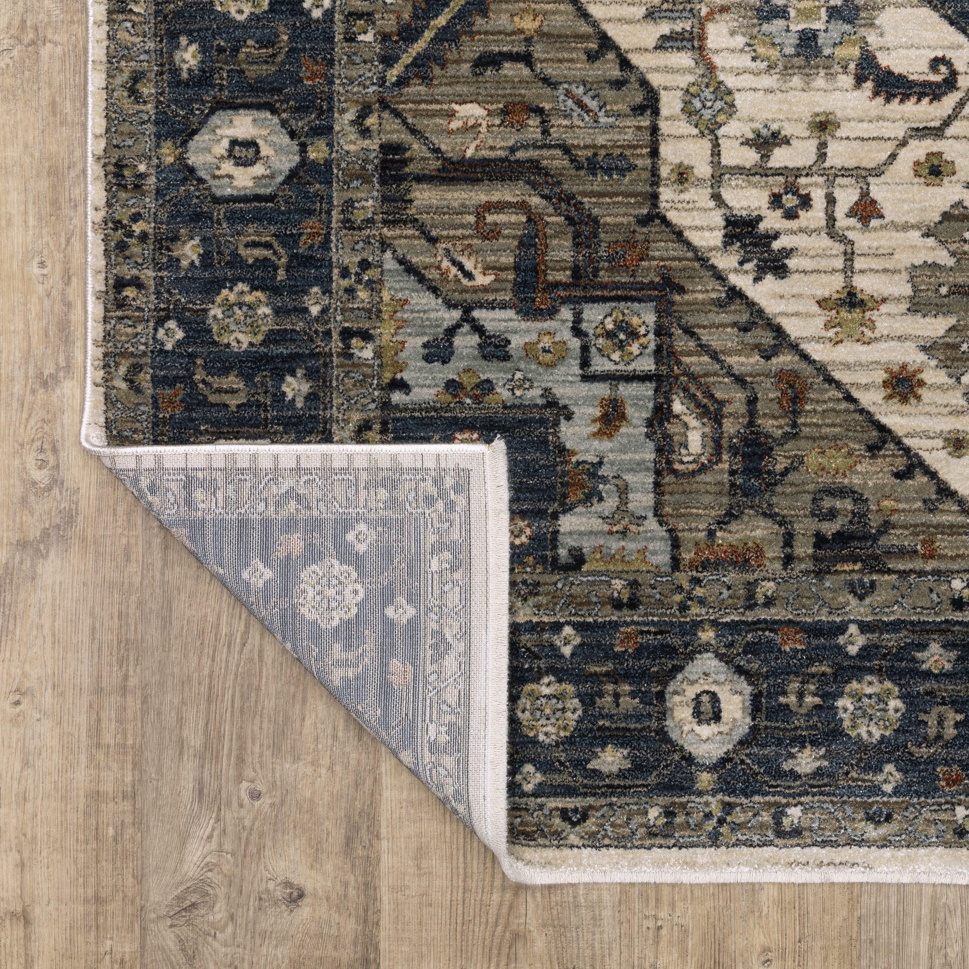 Oriental Weavers Eliana ELI05 Blue/Brown Area Rug