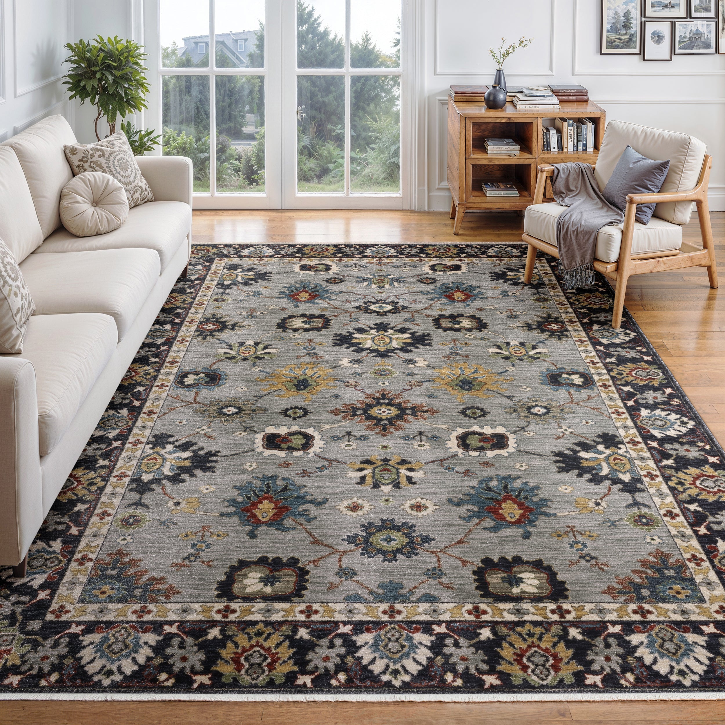 Oriental Weavers Eliana ELI08 Blue/Multi Area Rug