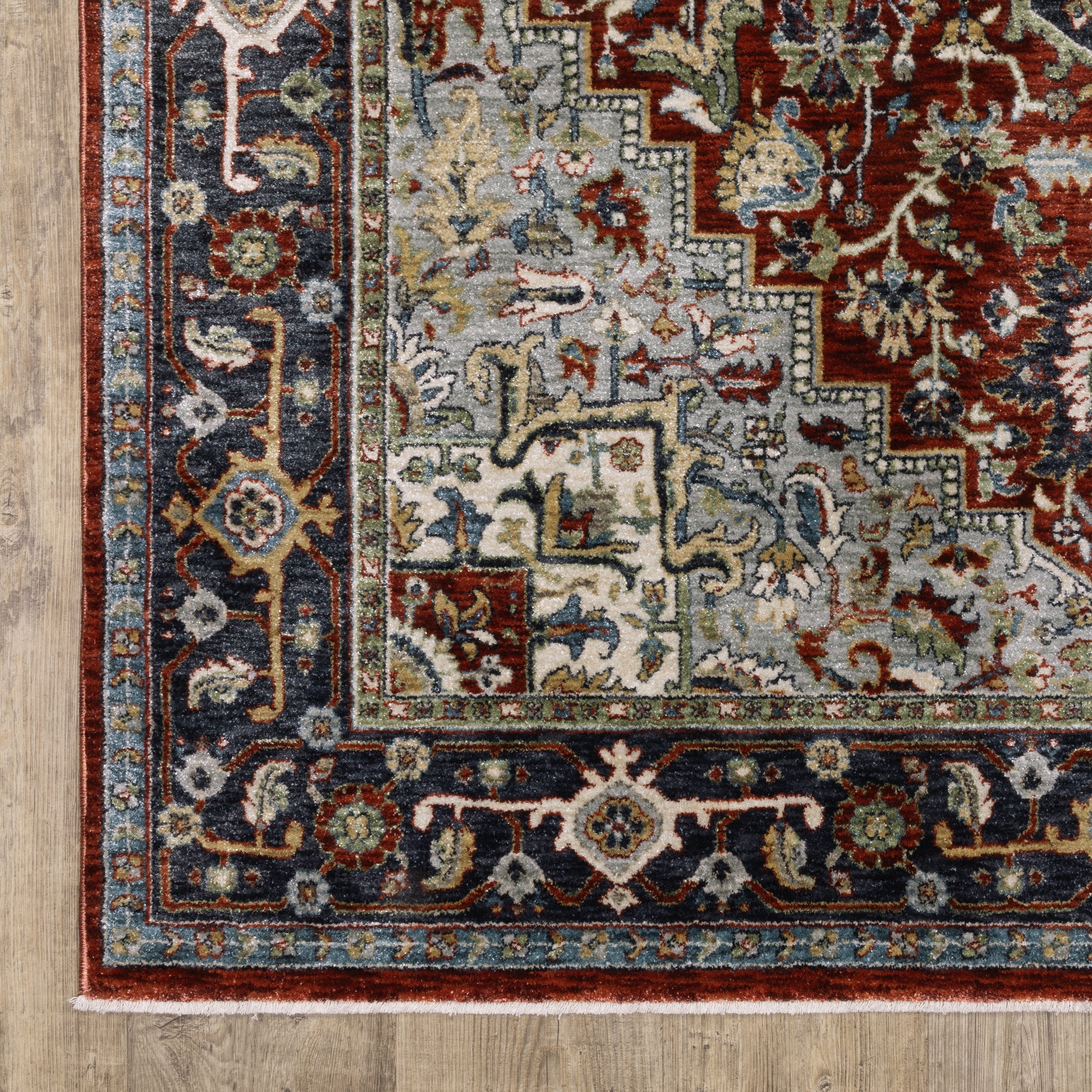 Oriental Weavers Eliana ELI11 Red/Blue Area Rug