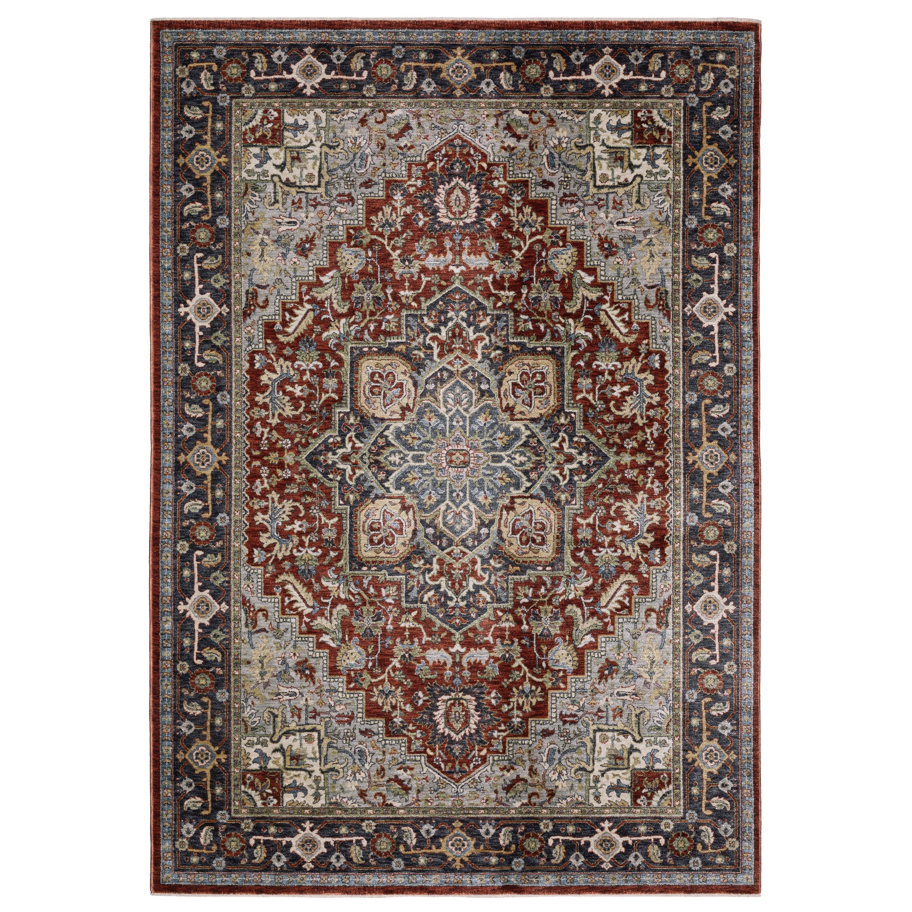 Oriental Weavers Eliana ELI11 Red/Blue Area Rug