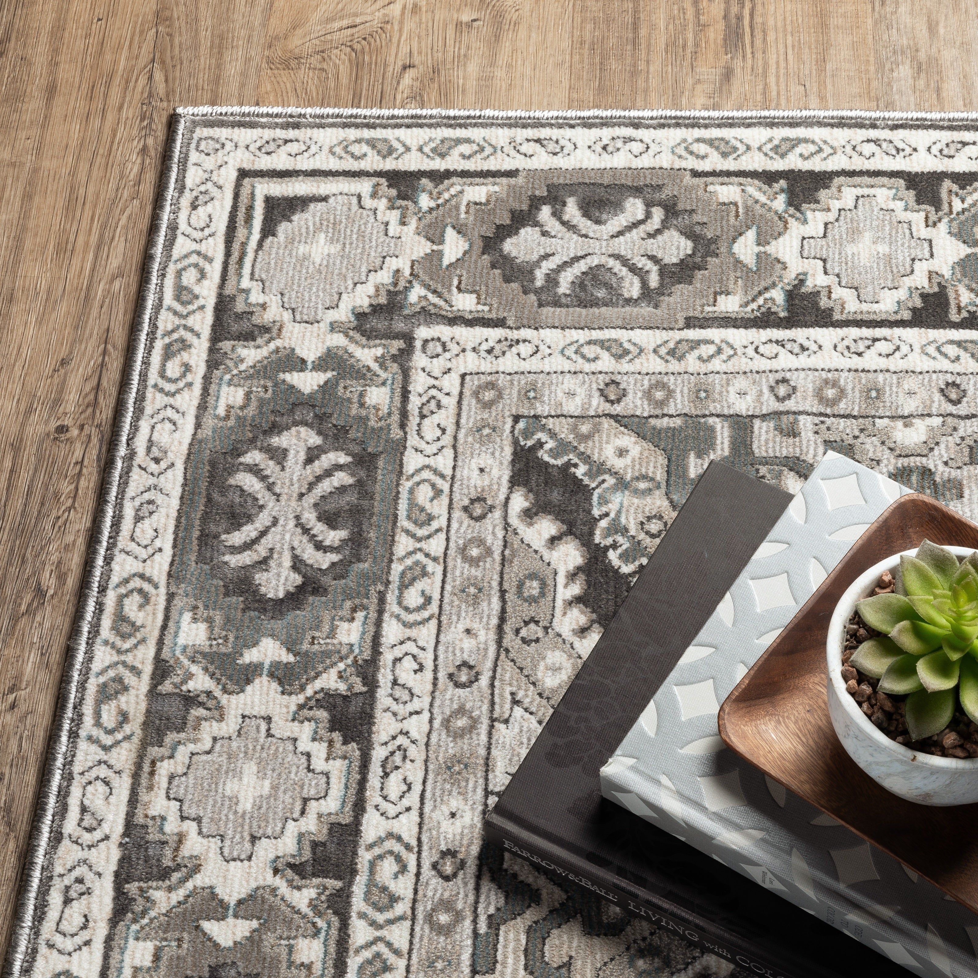 Oriental Weavers Ellington ELL04 Grey/Grey Area Rug