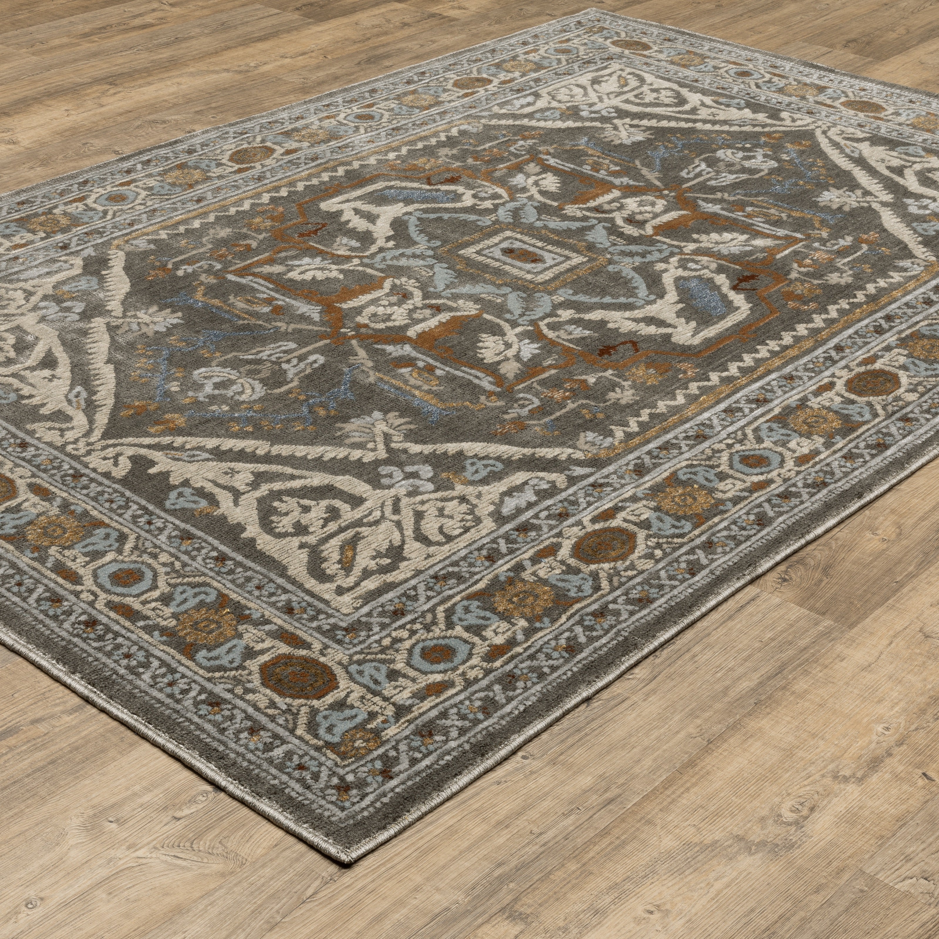 Oriental Weavers Ellington ELL05 Grey/Multi Area Rug