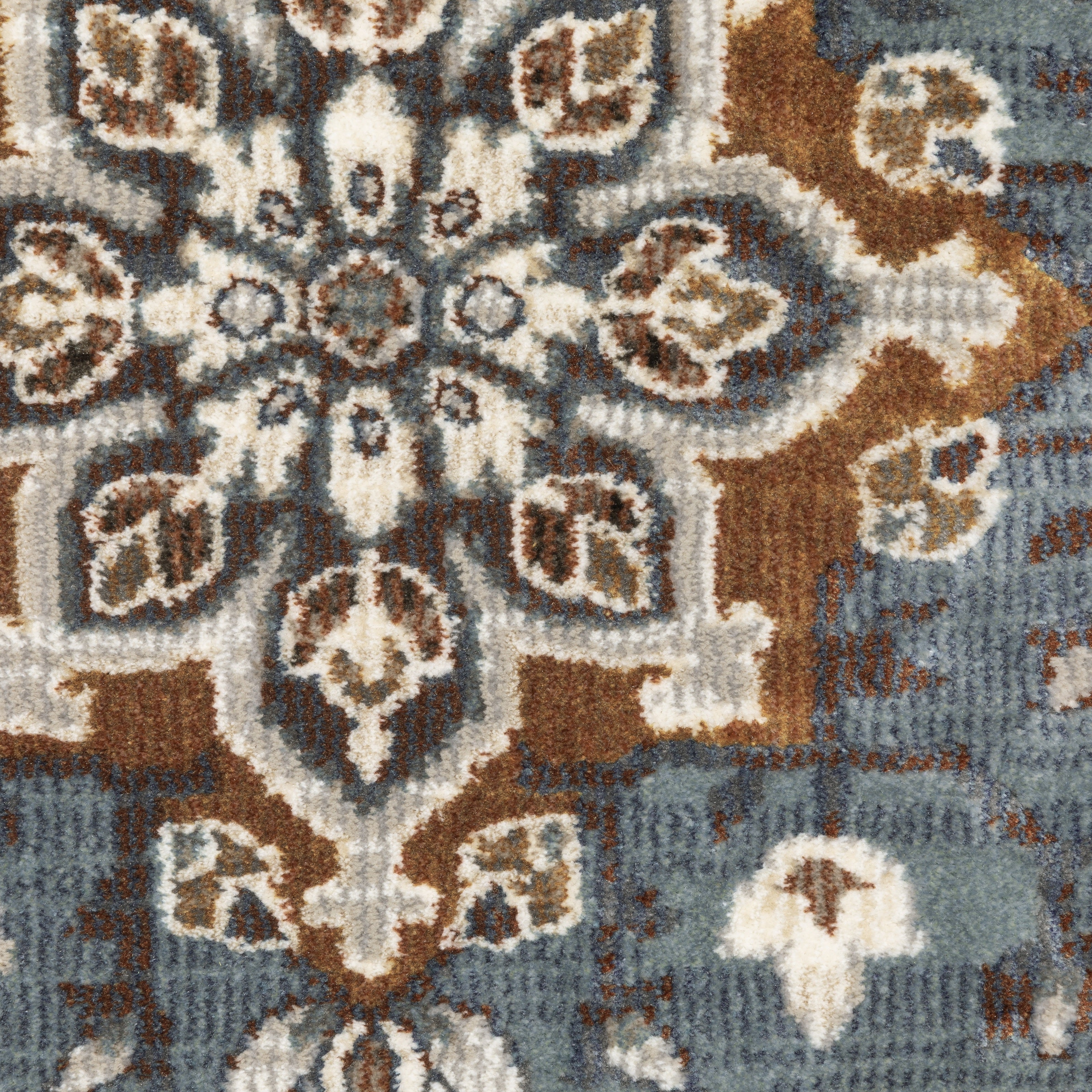 Oriental Weavers Ellington ELL07 Blue/Rust Area Rug